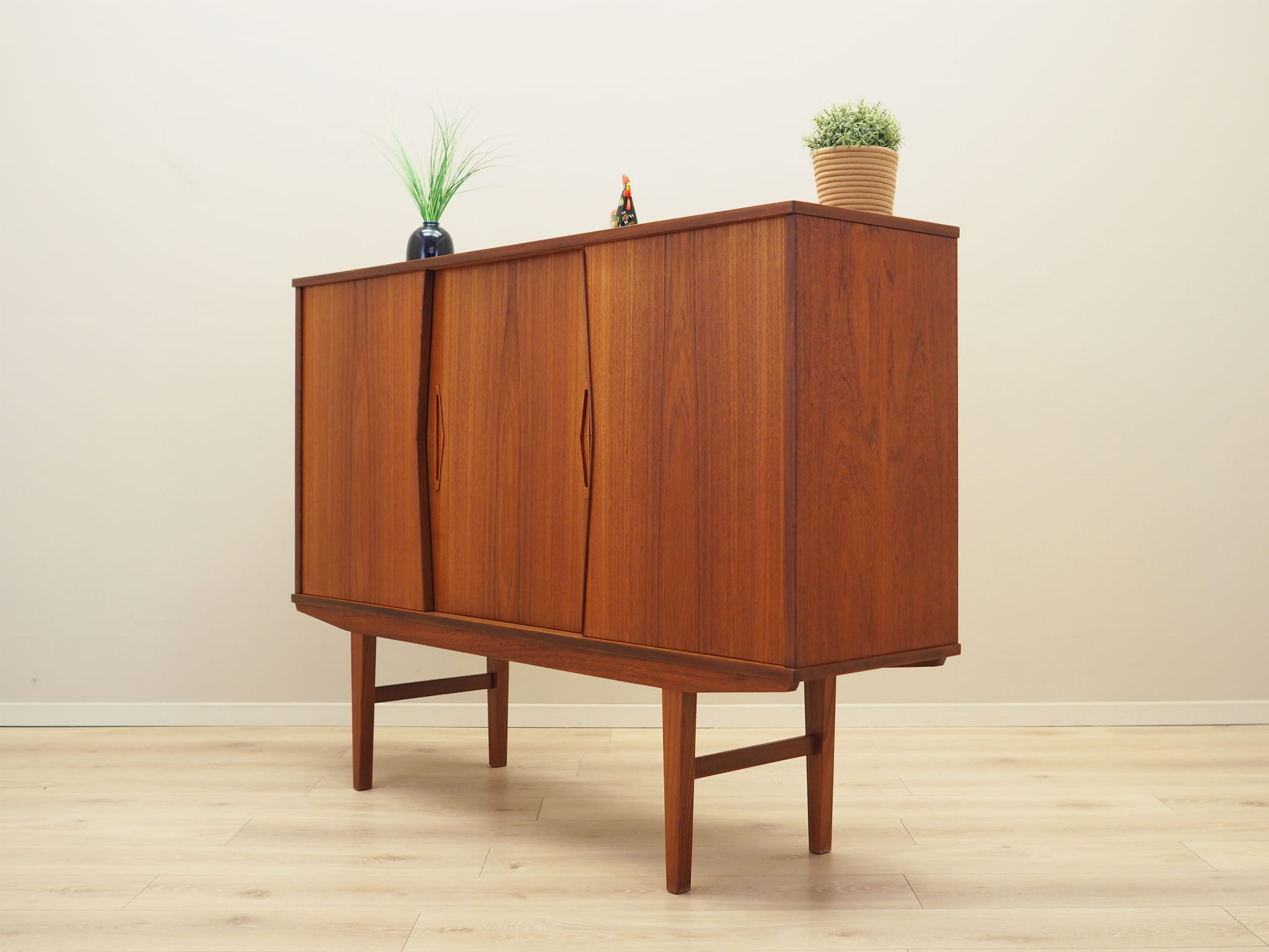 Highboard Holz Braun 1970er Jahre