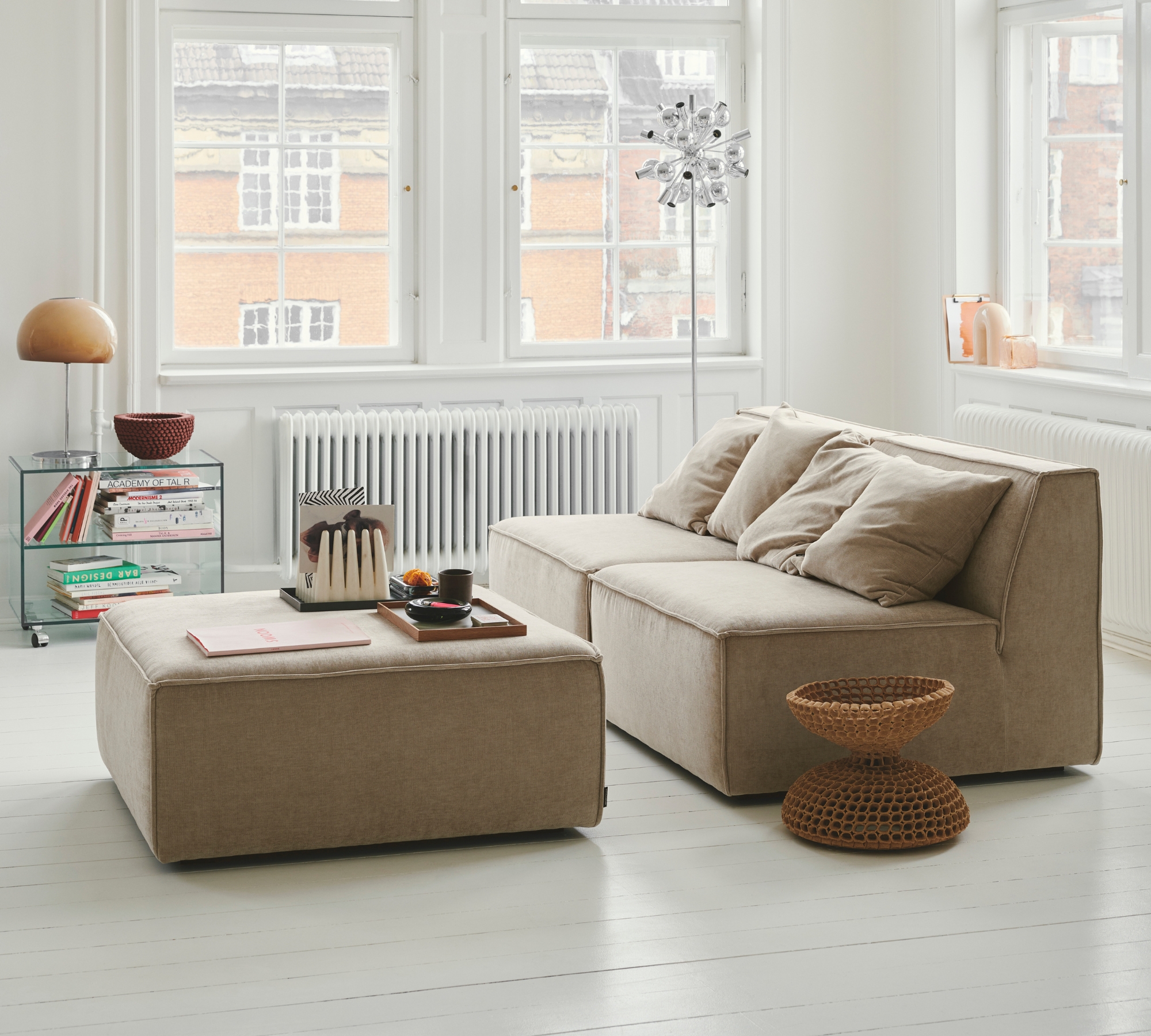 Dane 1-Sitzer Eckmodul Links Danny Cream