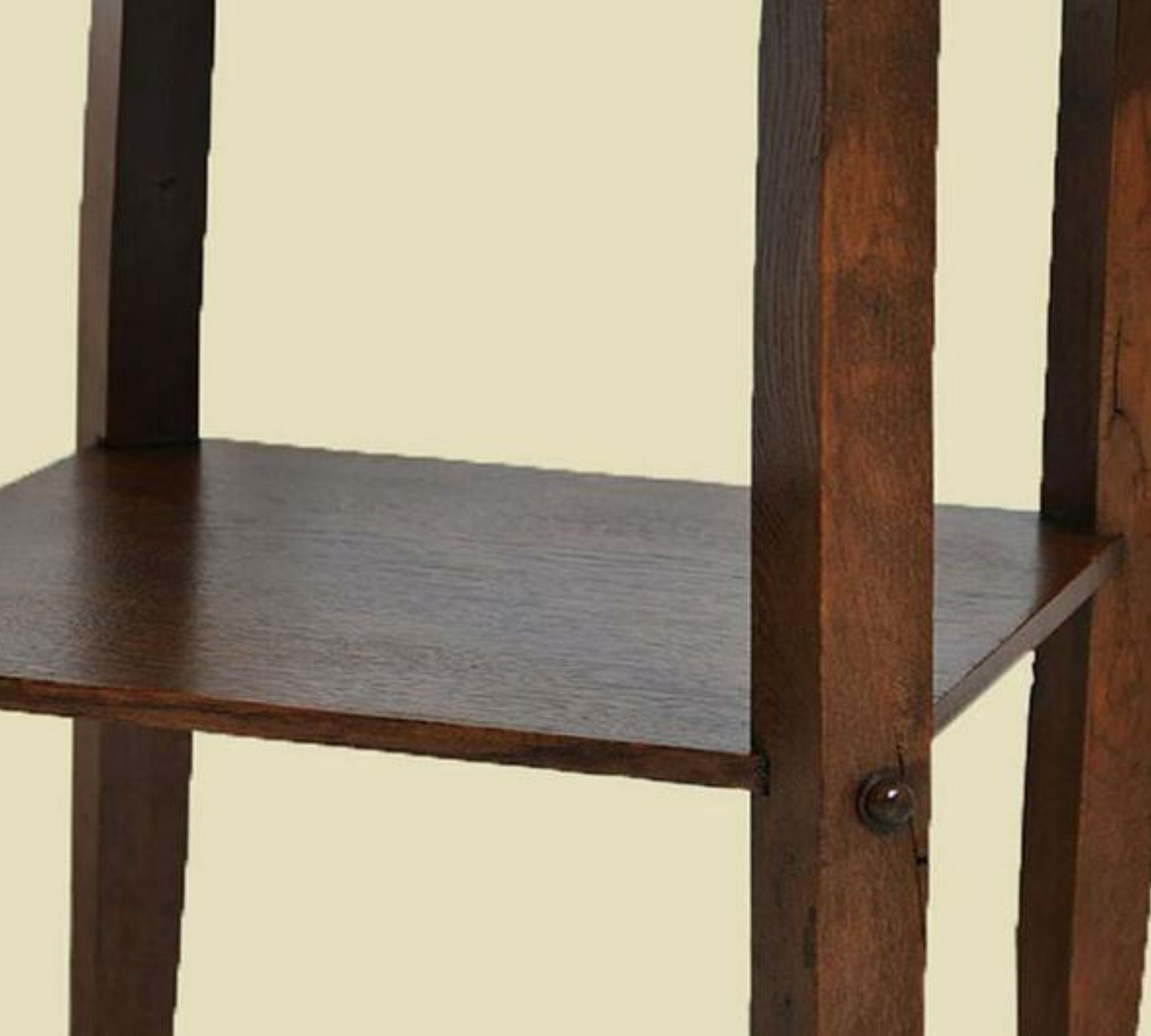 Vintage Beistelltisch Holz Messing 1920er Jahre