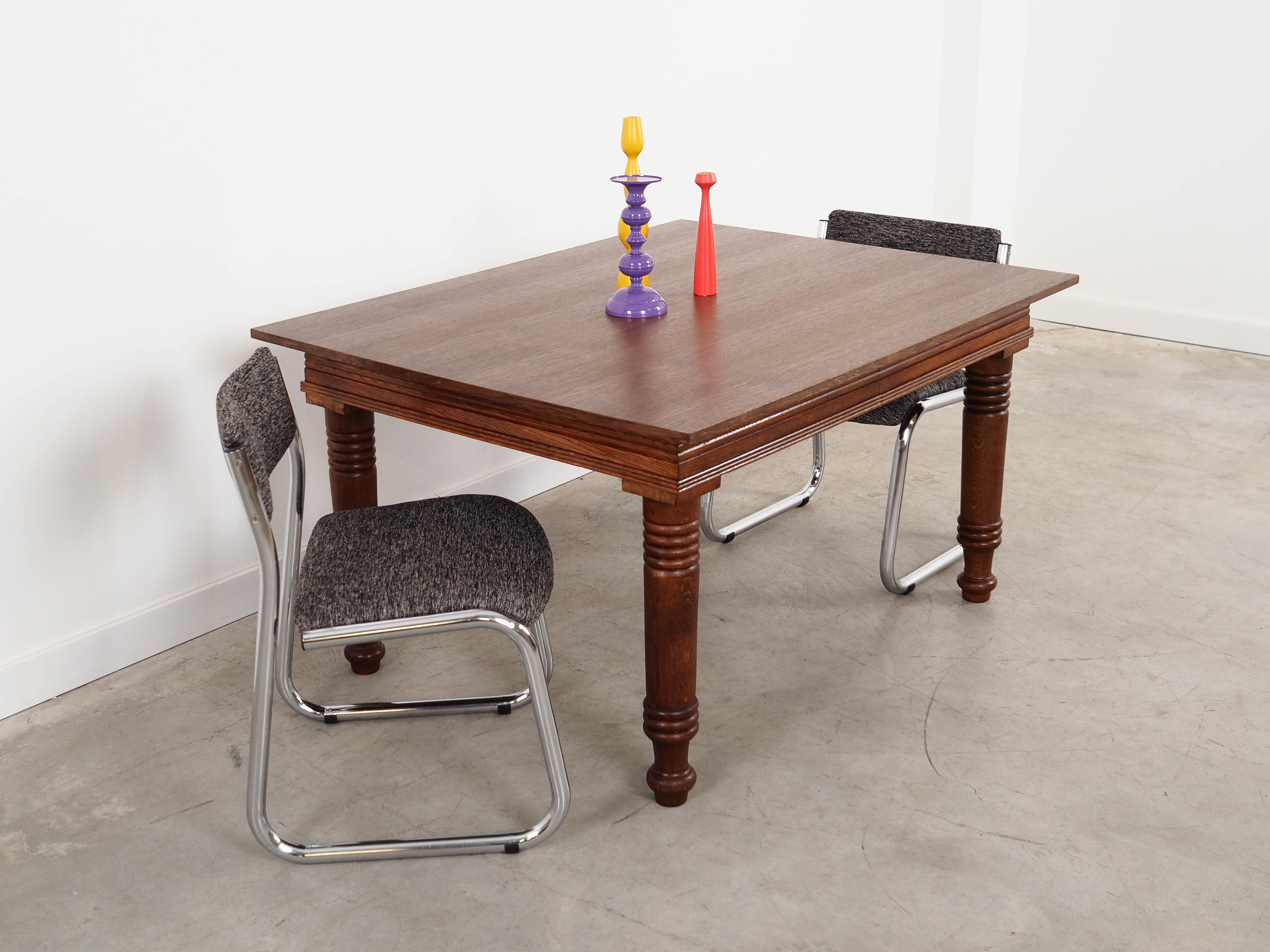 Vintage Eichen Tisch Braun 1960 Jahre