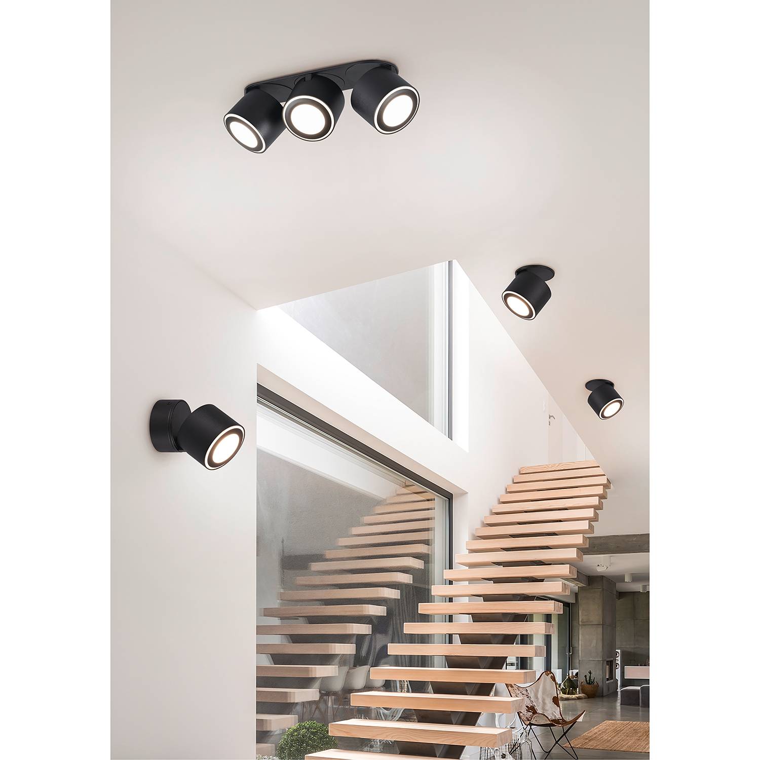 LED-Deckenleuchte Taurus Schwarz