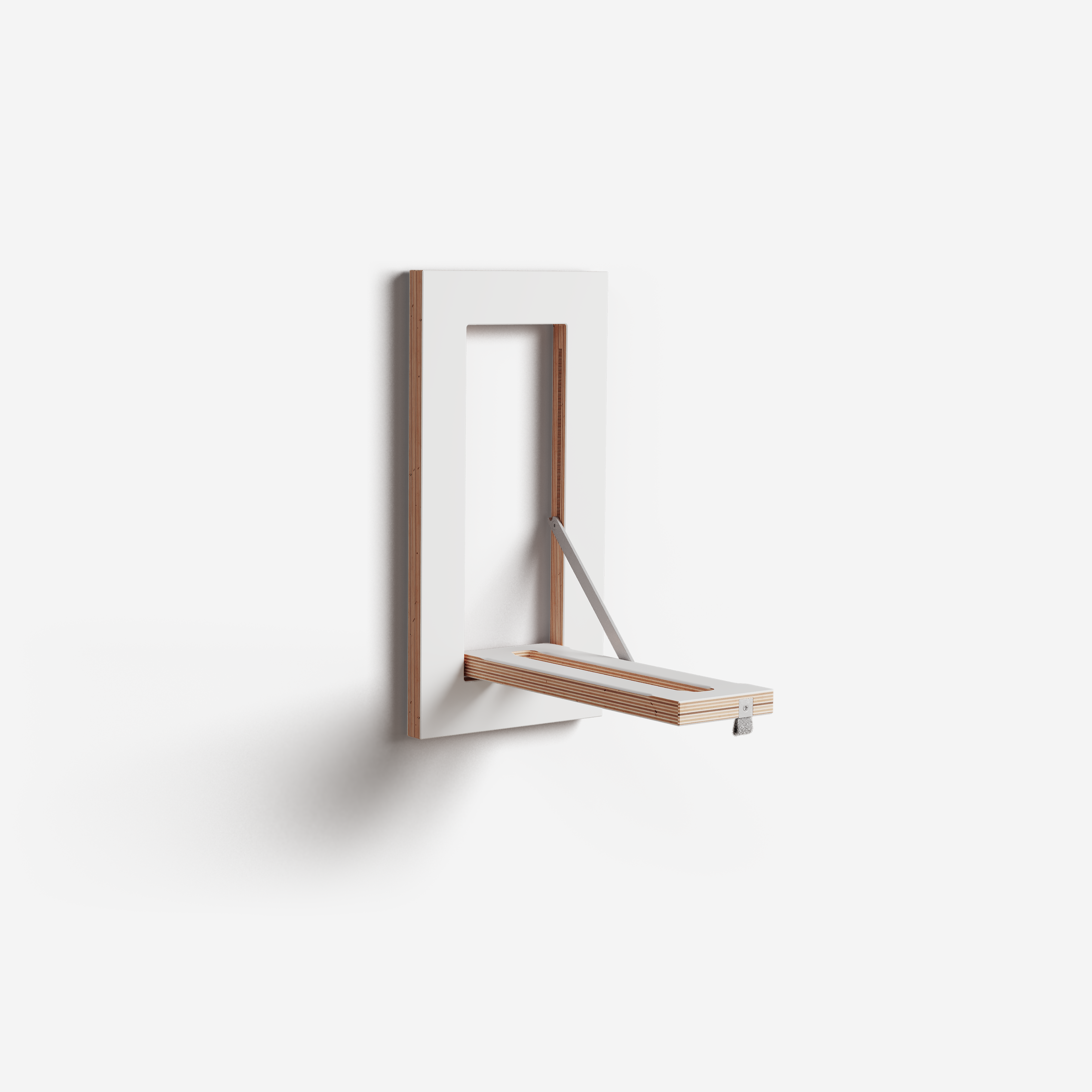 Fläpps Kleiderstange Hängrail Holz Weiß 20 x 40 cm