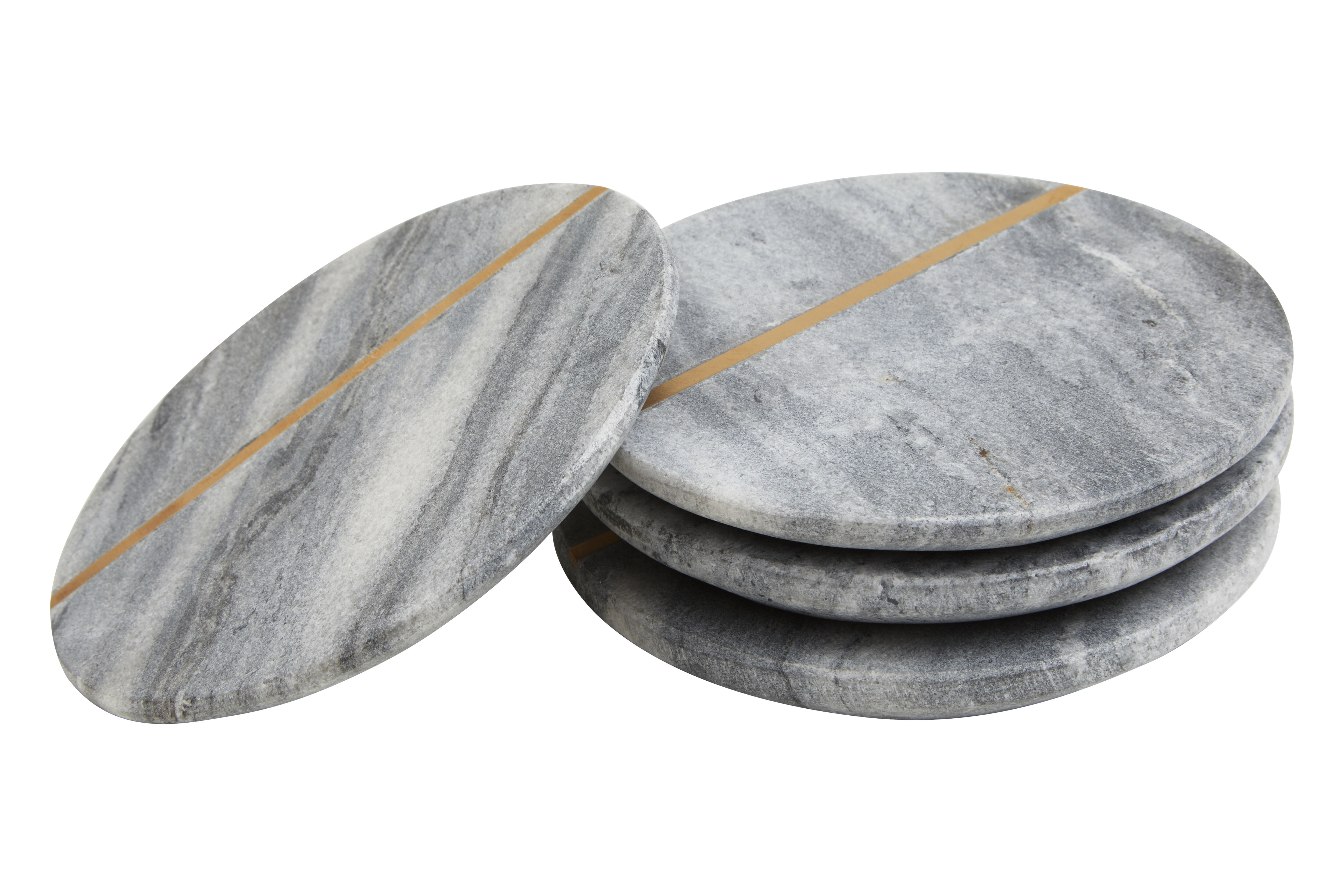 4x Kira Grey Marble Untersetzer
