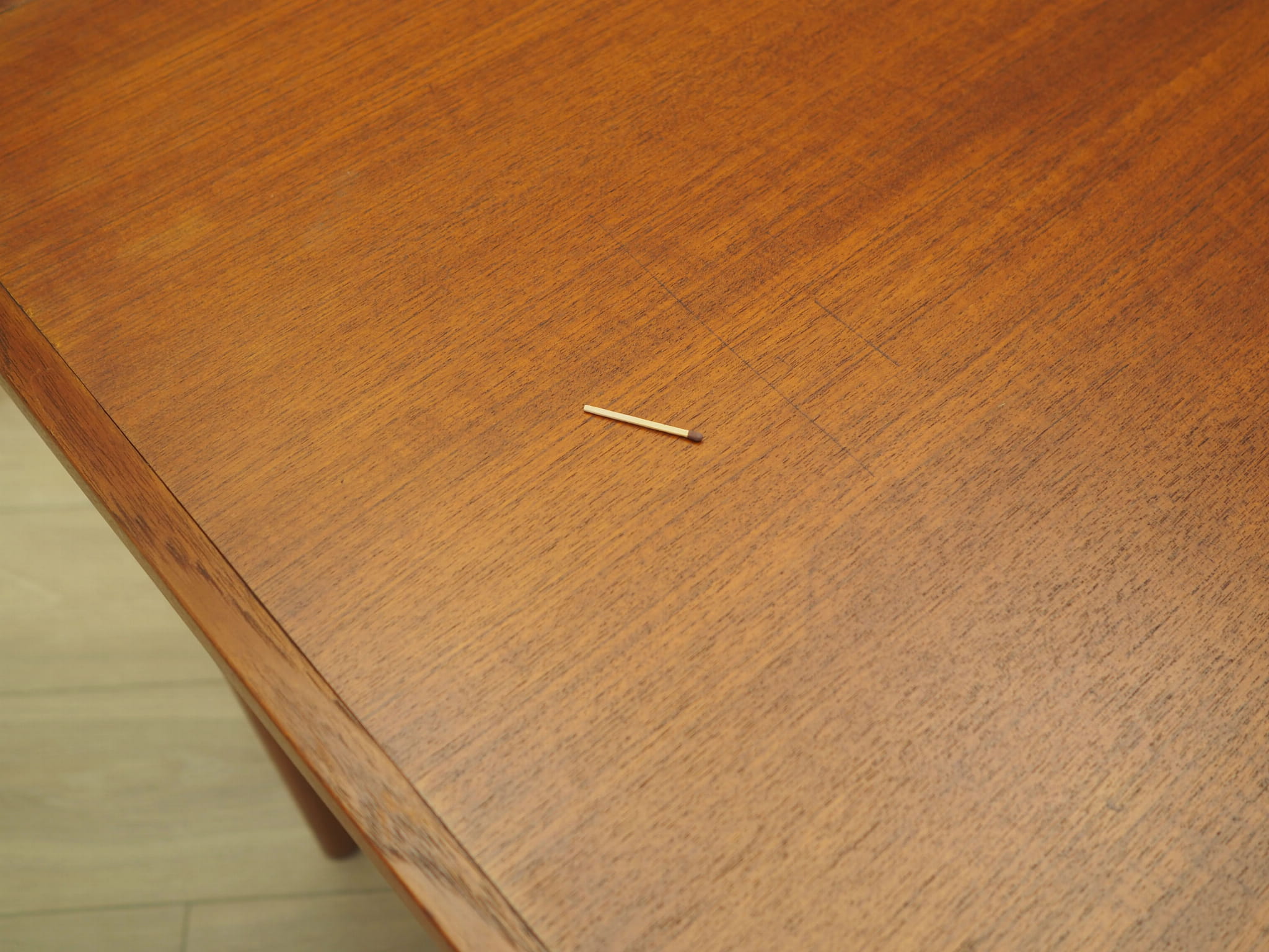 Desk Teak Wood Brown 1960s