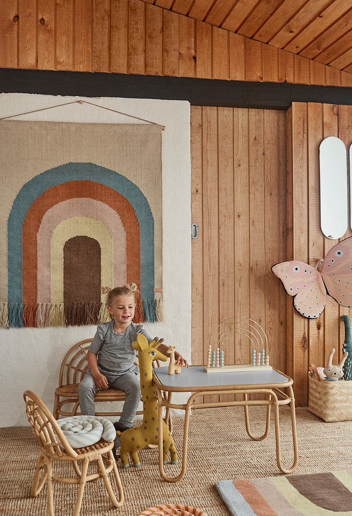 Kuscheltier Giraffe Bio-Baumwolle Gelb