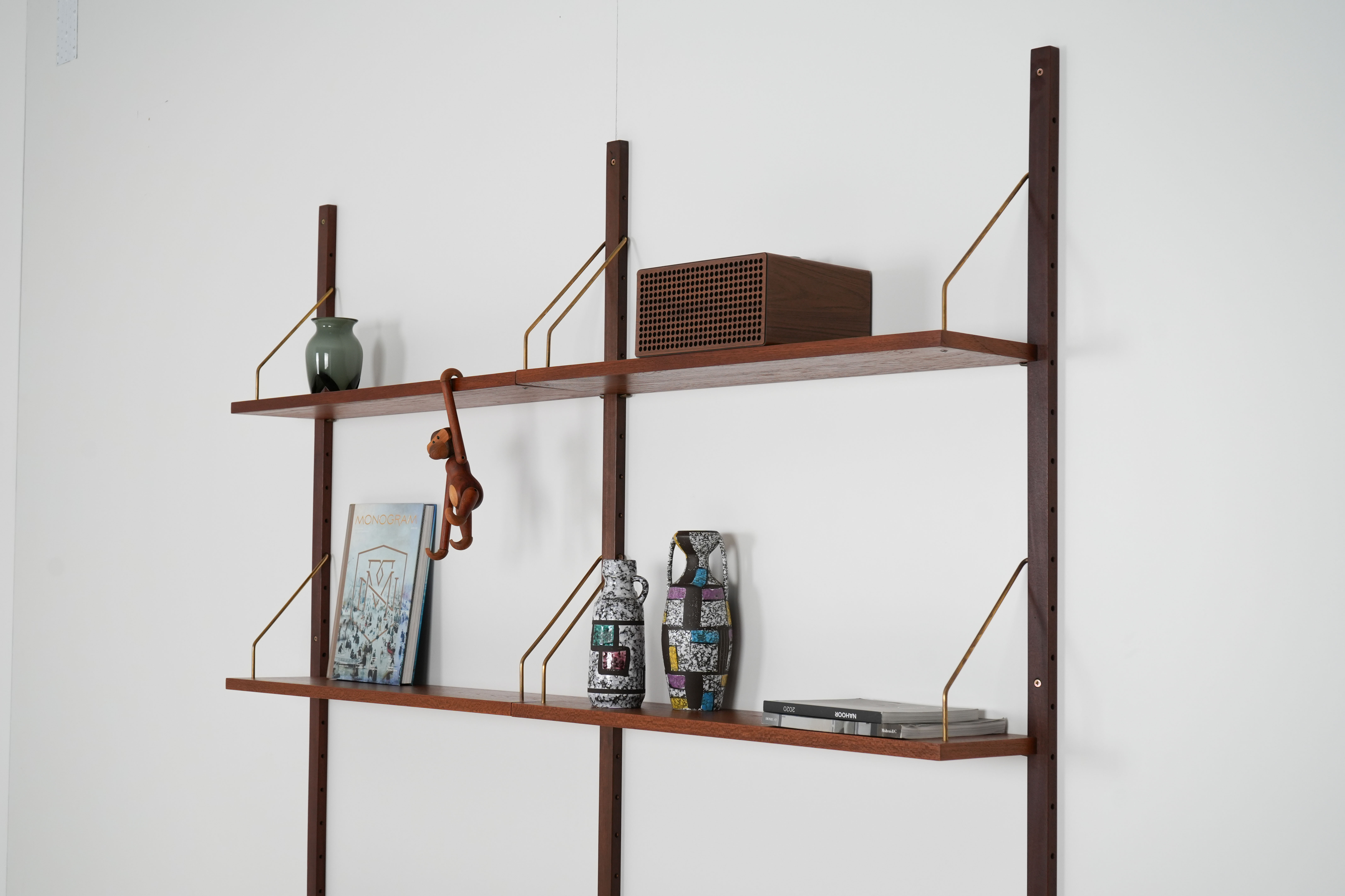 PS System Wandregal Teakholz