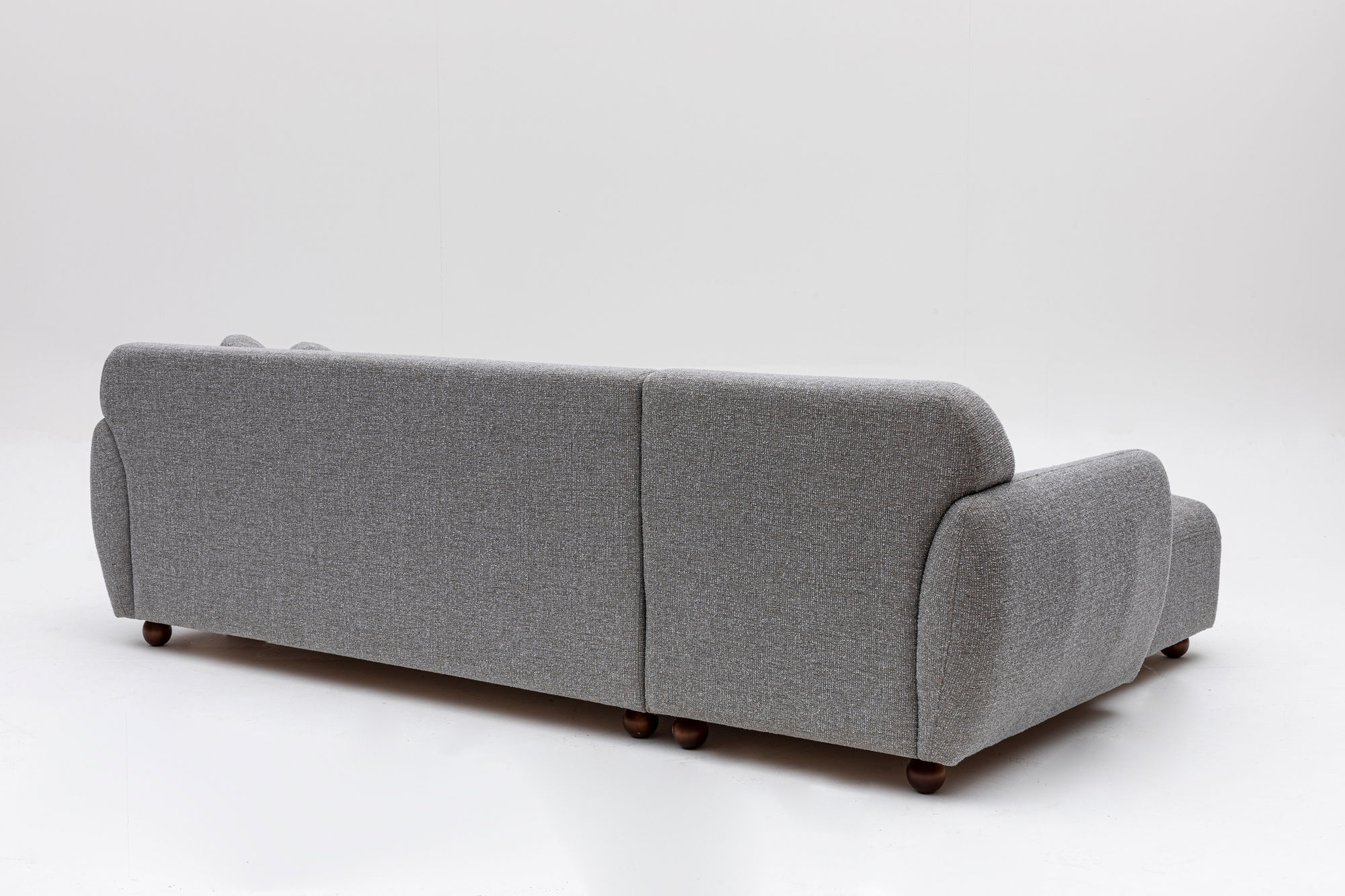 Eddy Ecksofa Links Hellgrau