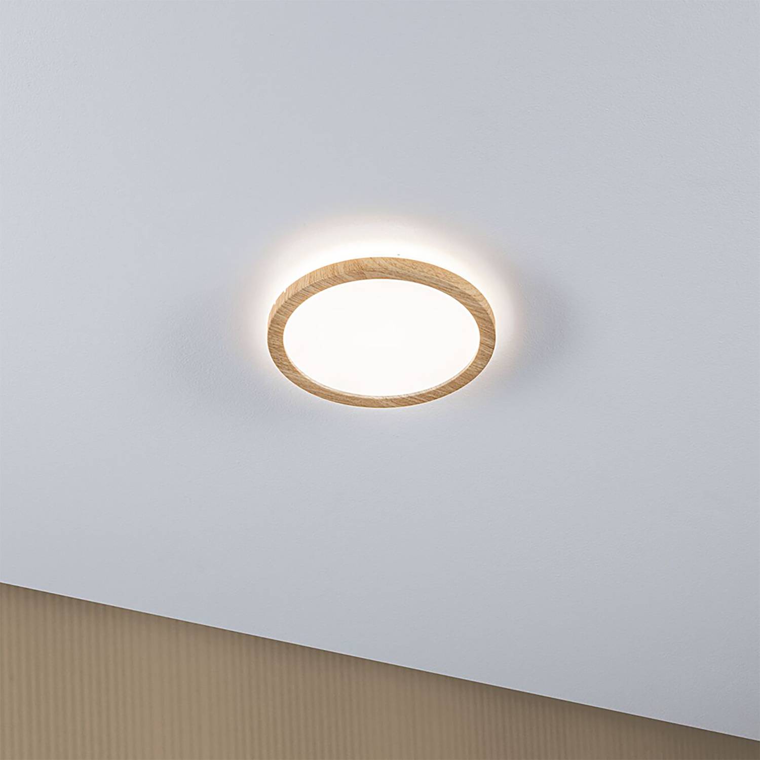 Atria Shine LED Ceiling Light Plastic Brown 19cm