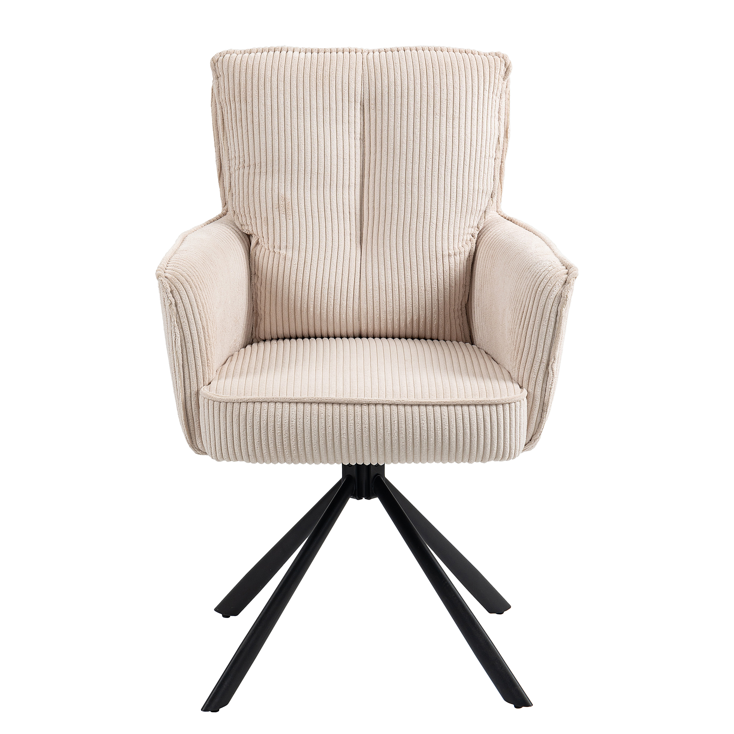 Salvin Drehbarer Armlehnenstuhl 2er-Set Beige