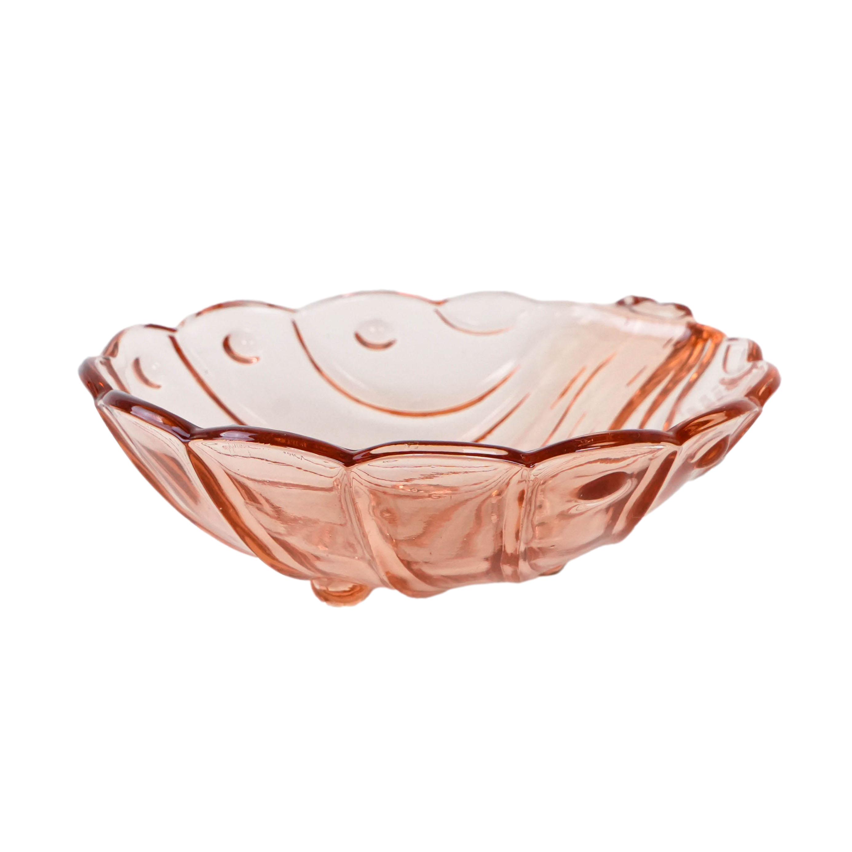 Glasteller Rosa