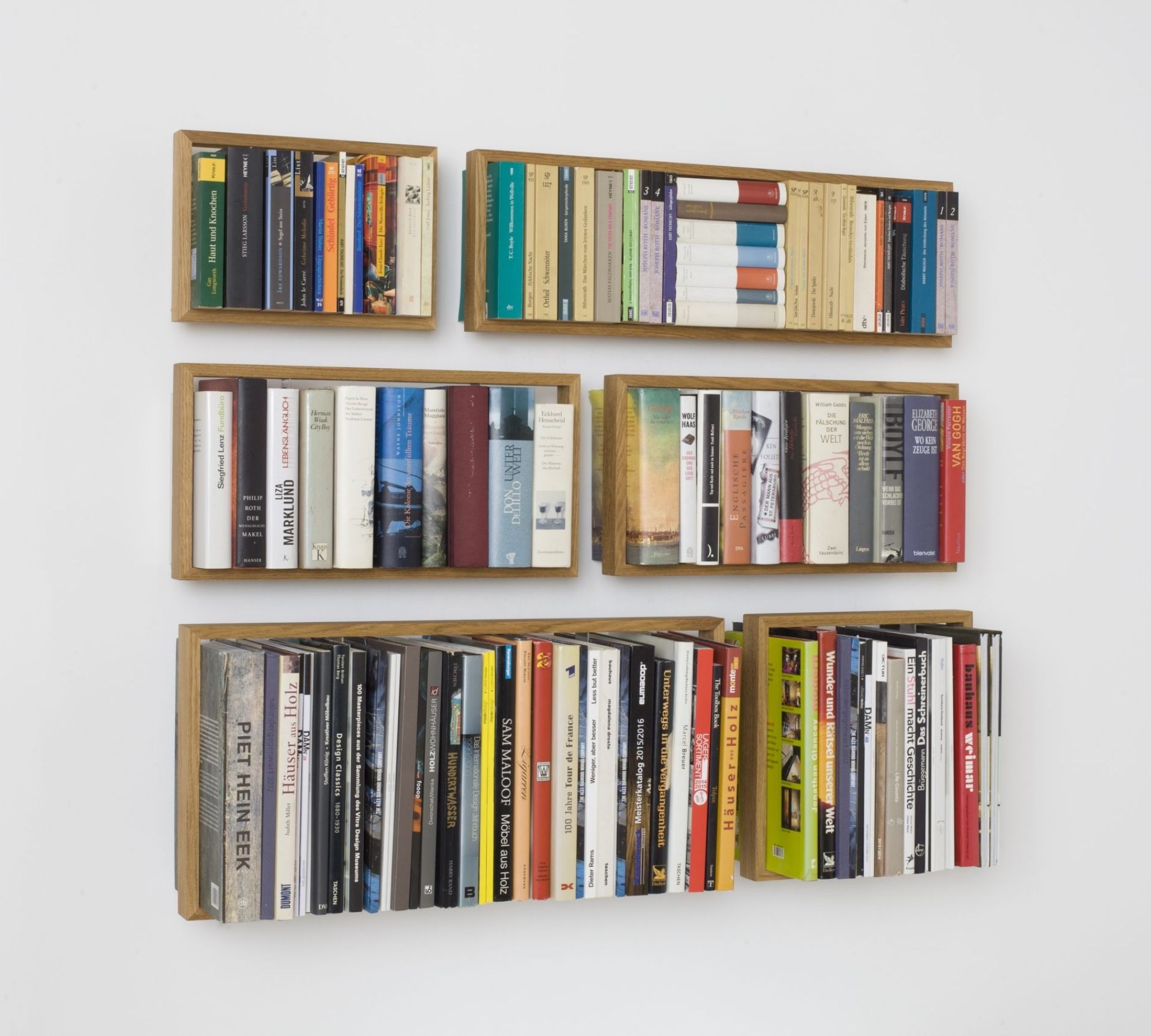 Bücherregal b6 mit Eichenrahmen Maßabweichung