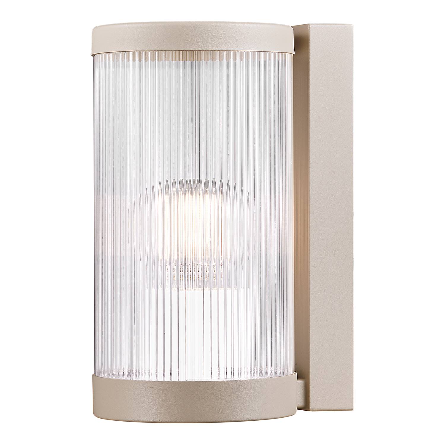 1-Flammig Wandleuchte Coupar Aluminium PVC Beige