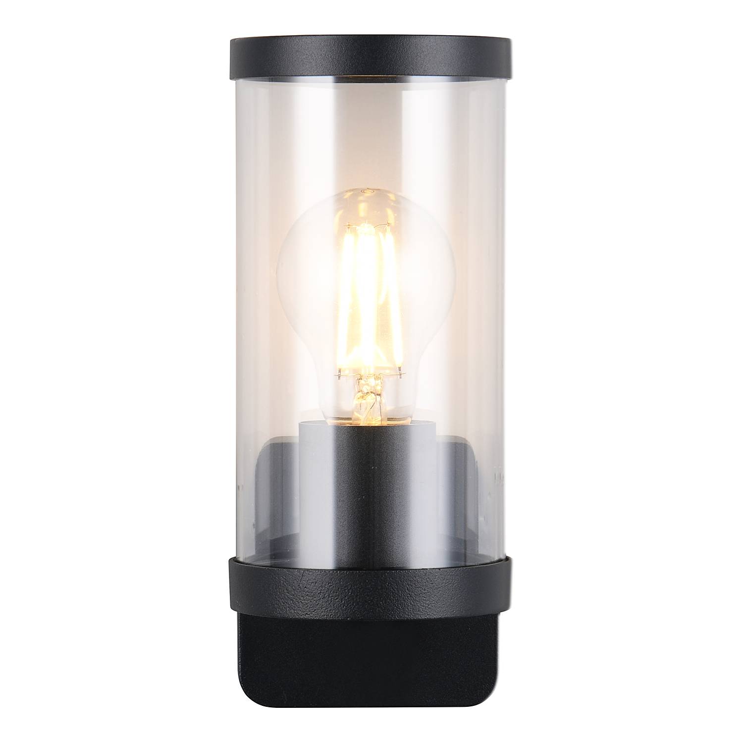 Bonito Typ A Wandleuchte Aluminiumguss Polycarbonat Schwarz