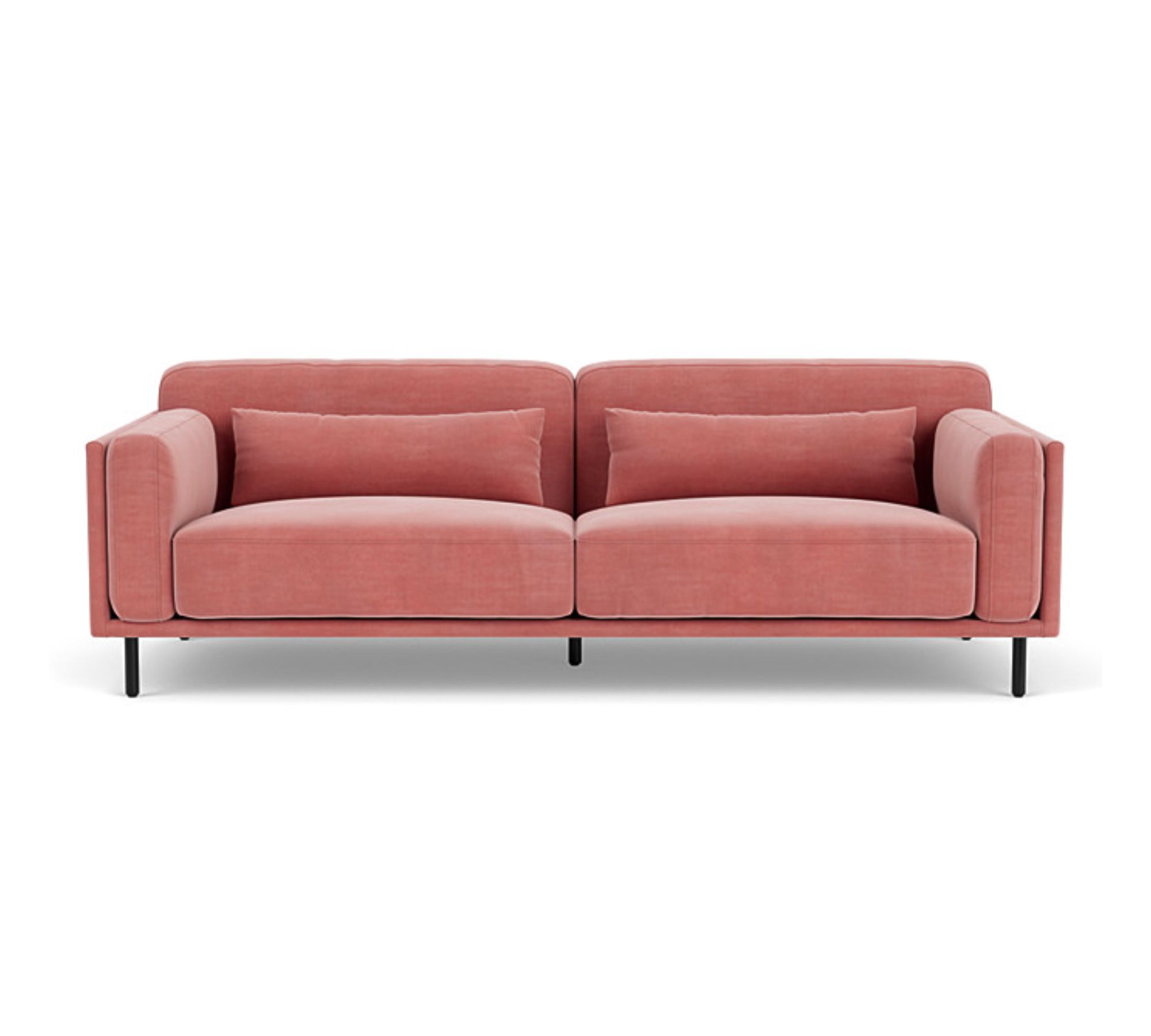 Harvey Sofa 3-Sitzer Velour Lux Vintage Rosa