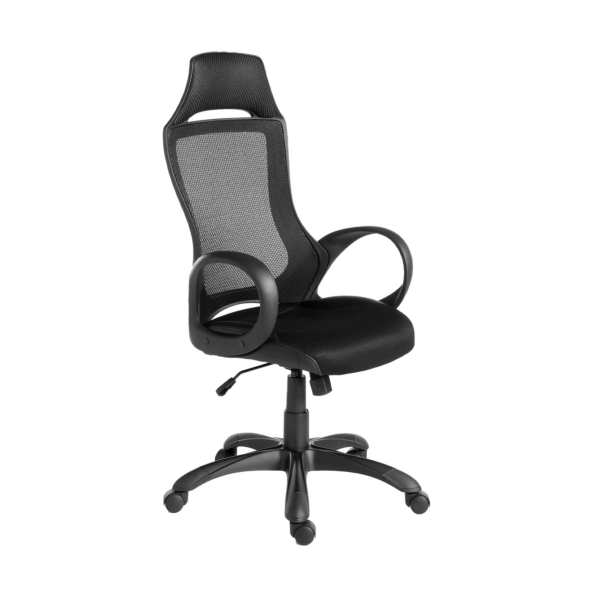 Sedia da ufficio girevole tessuto mesh nero