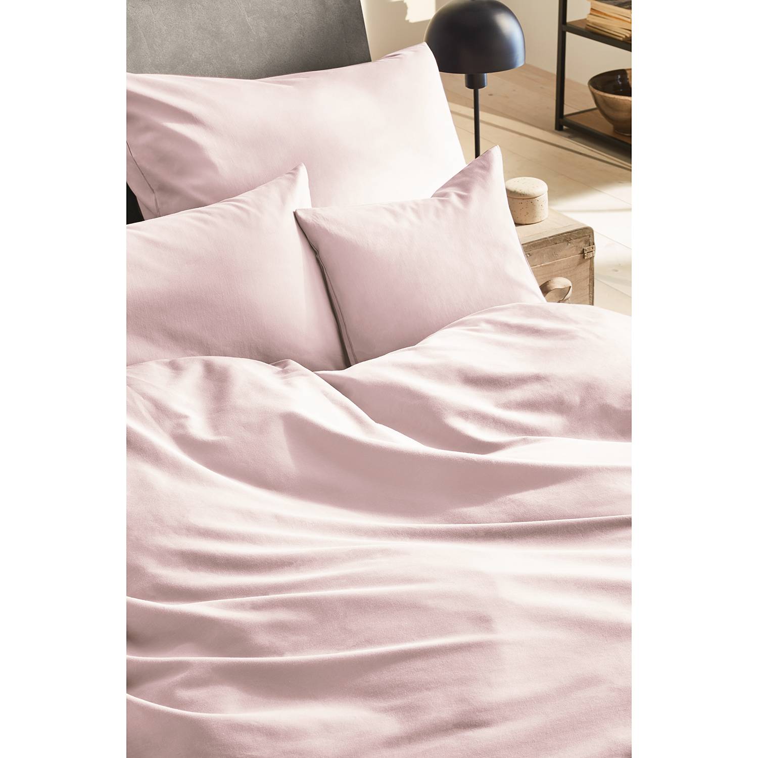 Montainville Luxus-Satin-Bettwäsche Baumwolle Rosa