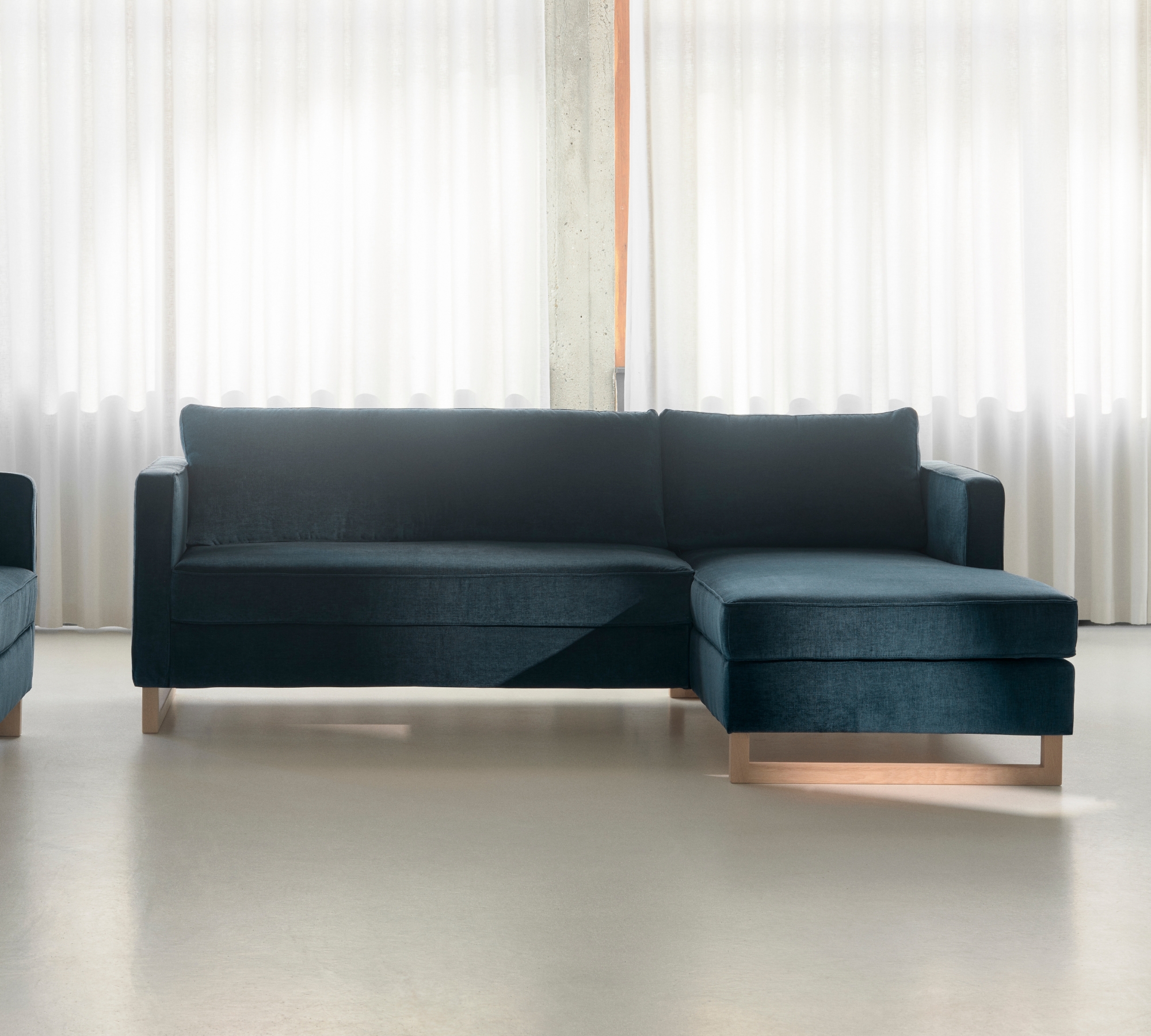 Madison Schlafsofa Récamiere Rechts Danny Dusty Blue