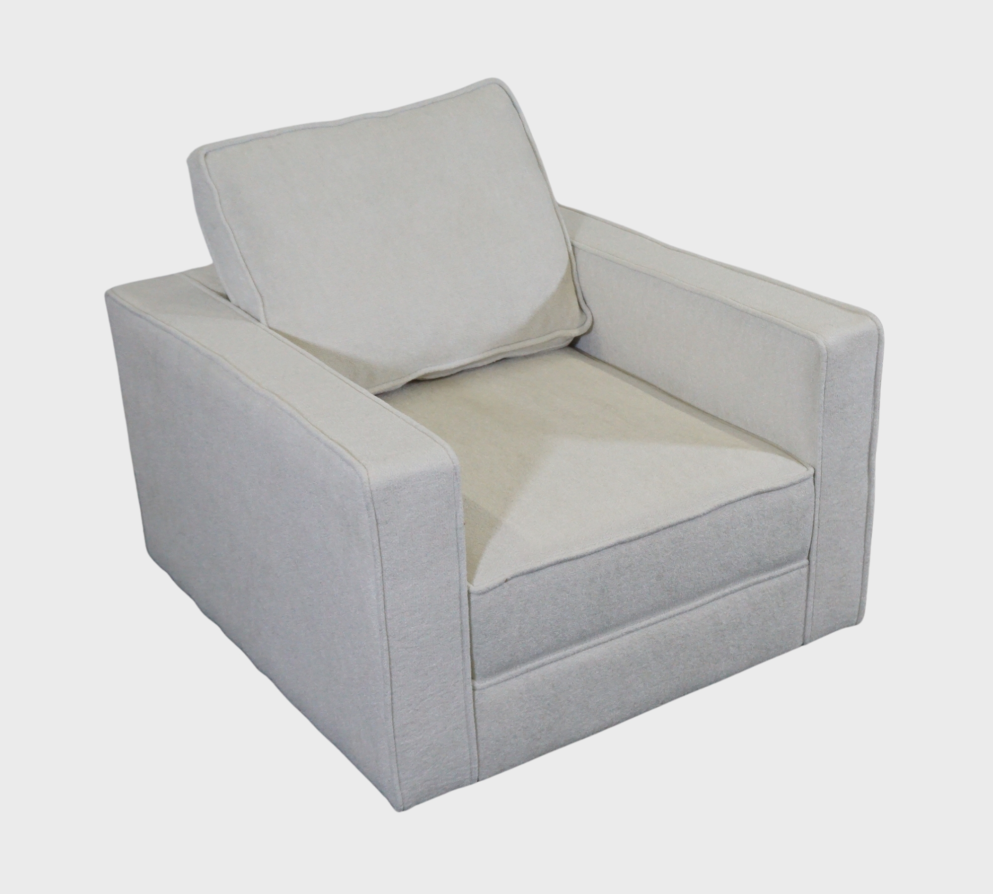 Lima Sessel Creme mit goldenen Beinen