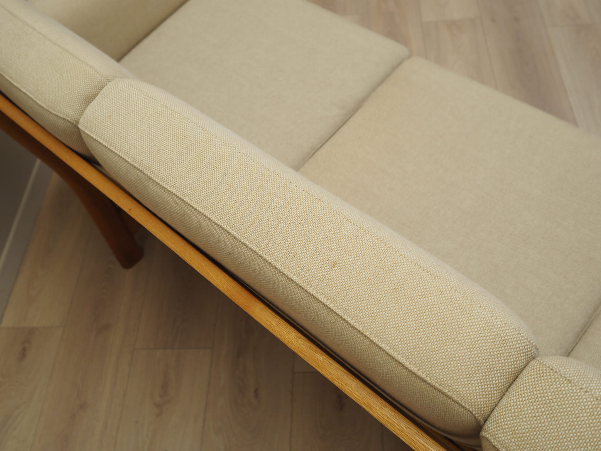 Sofa Textil Beige 1960er Jahre