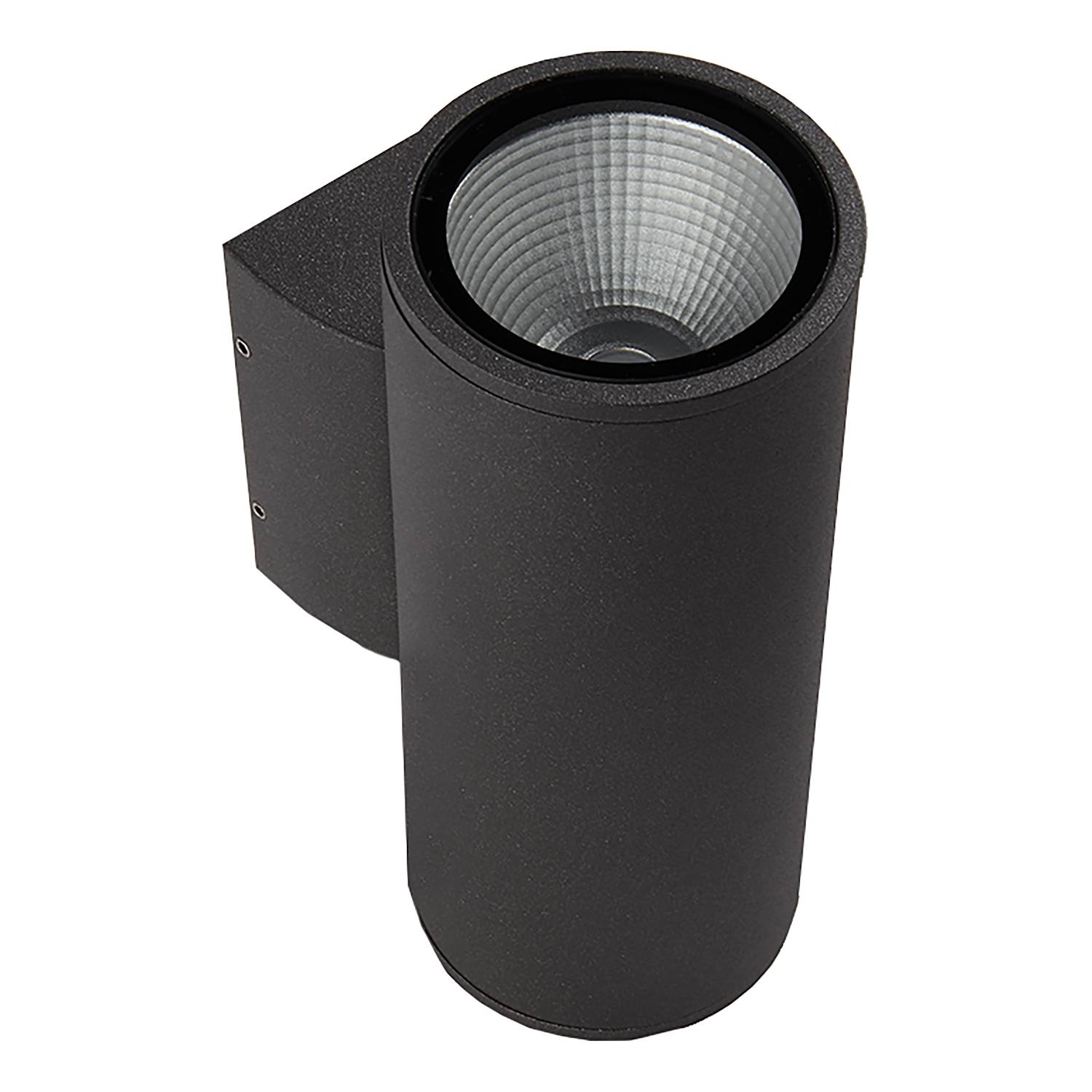 LED Wandleuchte 2-Flammig Aluminium Graphit