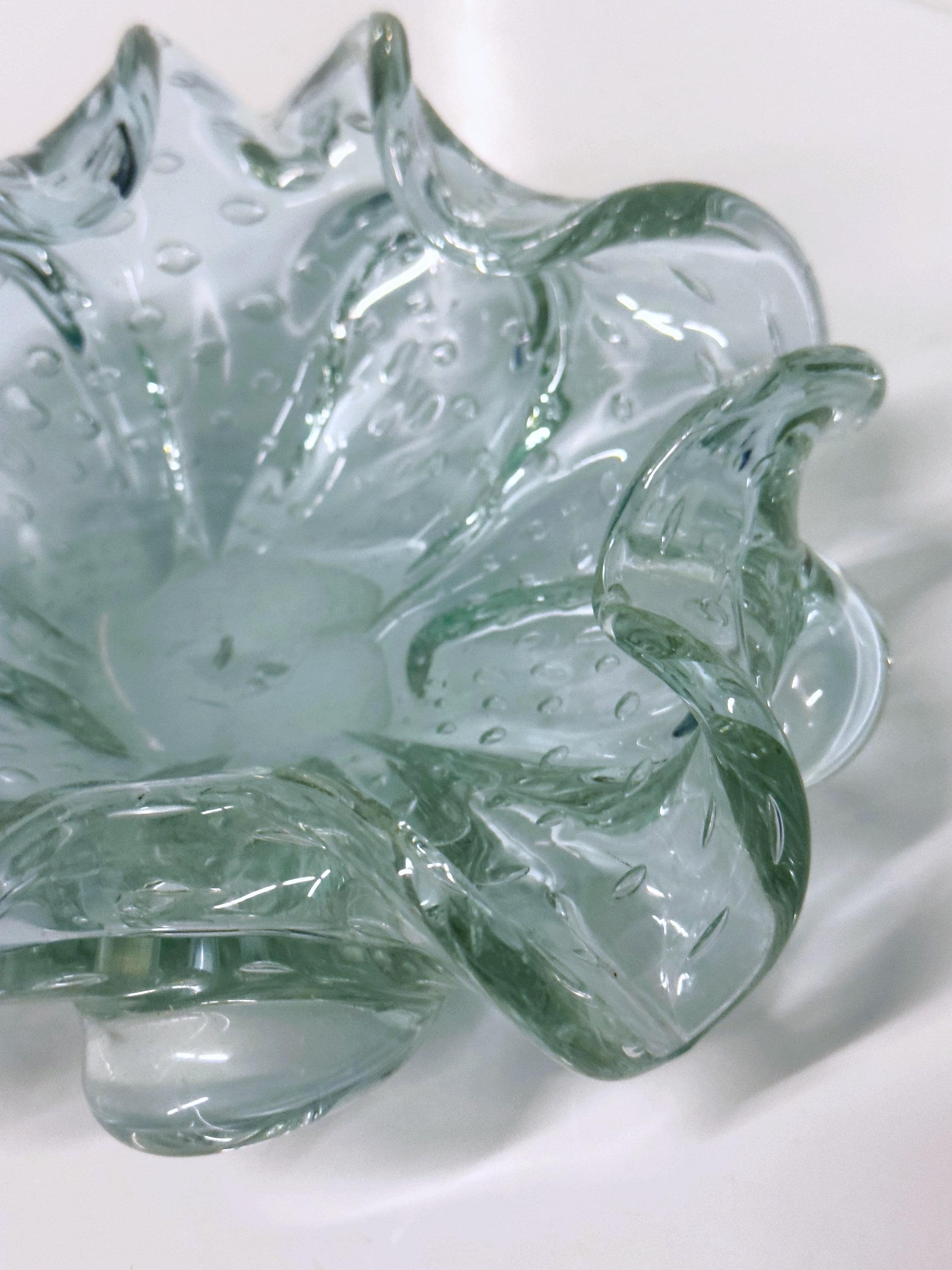 Vintage Ashtray Alexandrite Glass Lilac 50s