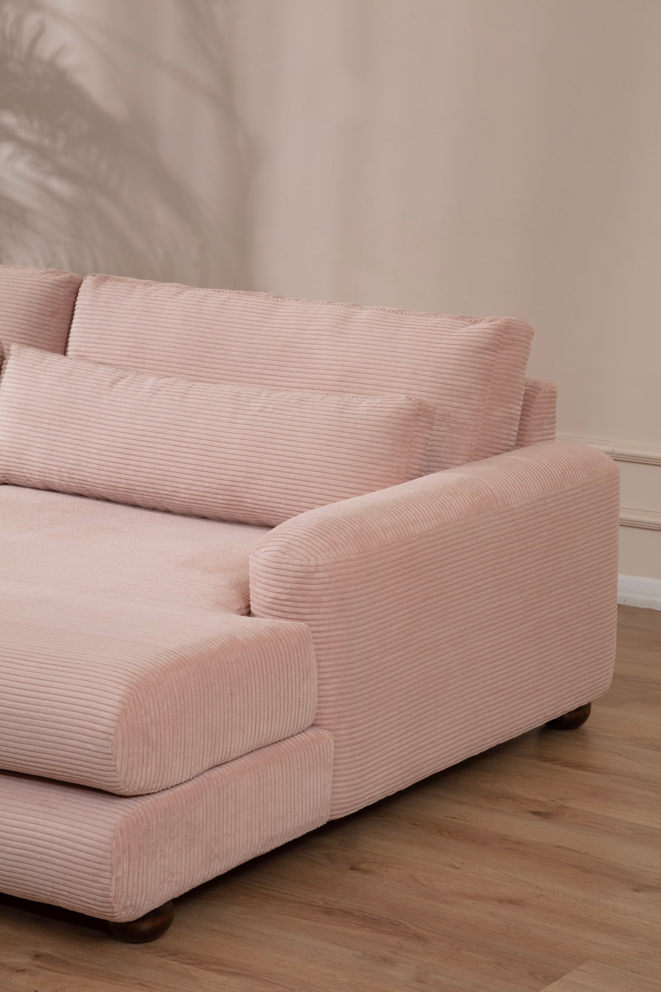 River corner sofa Right pink
