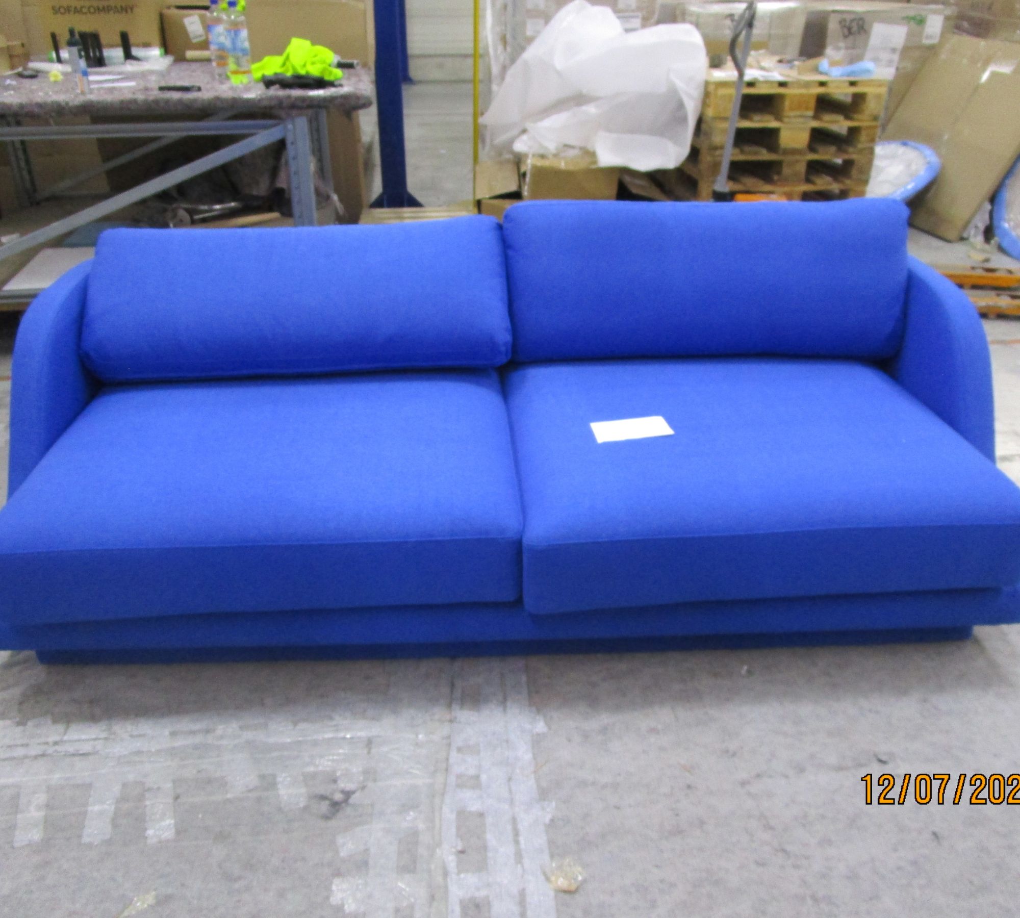 Emma Sofa 3-Sitzer Mark Cobalt Blue