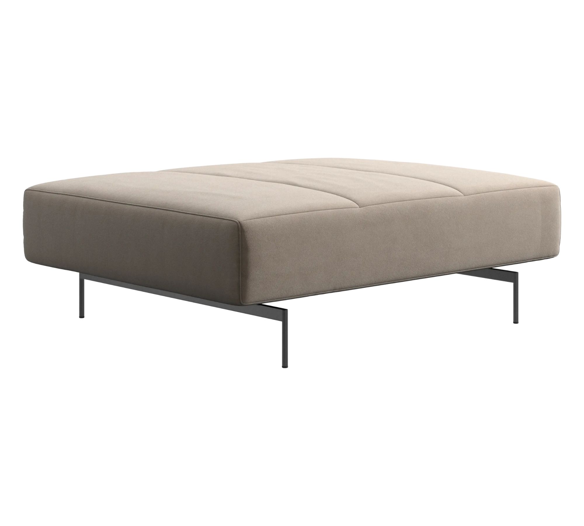 Amsterdam Hocker Velvet Stoff 3033 Sand