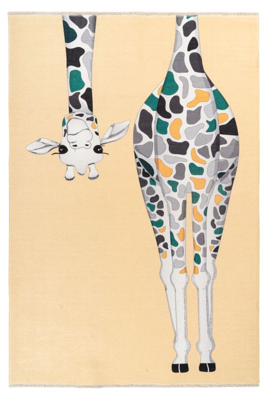 Greta Teppich Giraffe Baumwolle 115 x 170 cm