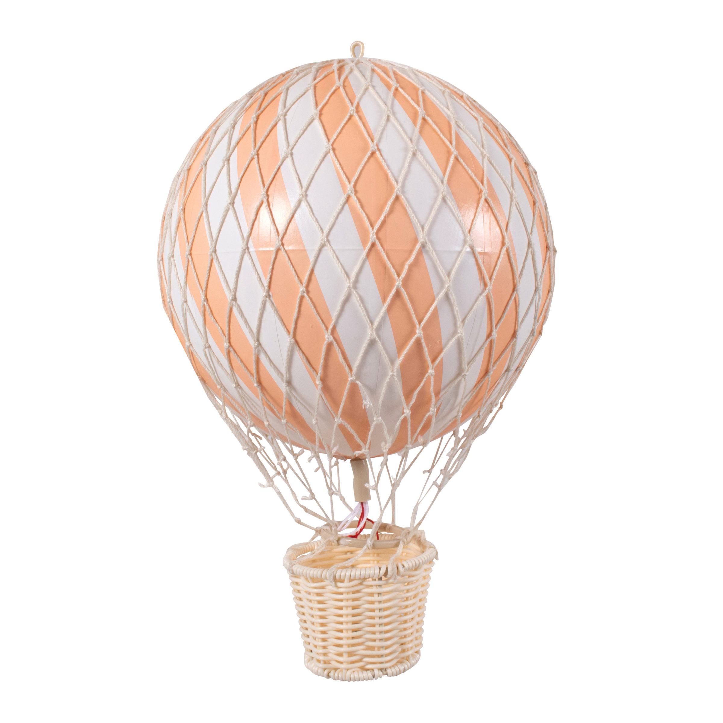 Heißluftballon Dekorationselement Kunststoff Rosa