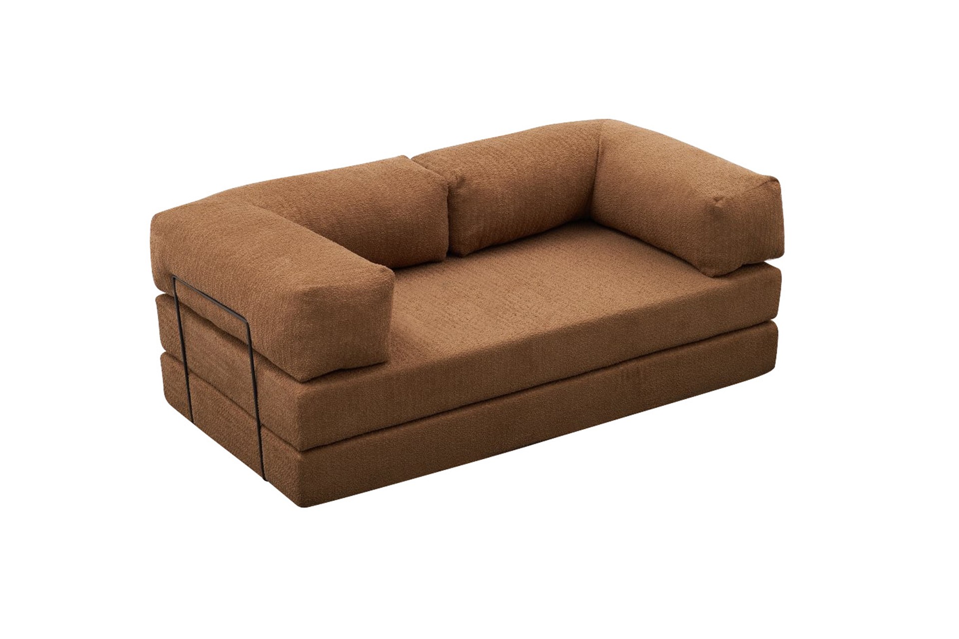 Comfort Schlafsofa 2-Sitzer Braun