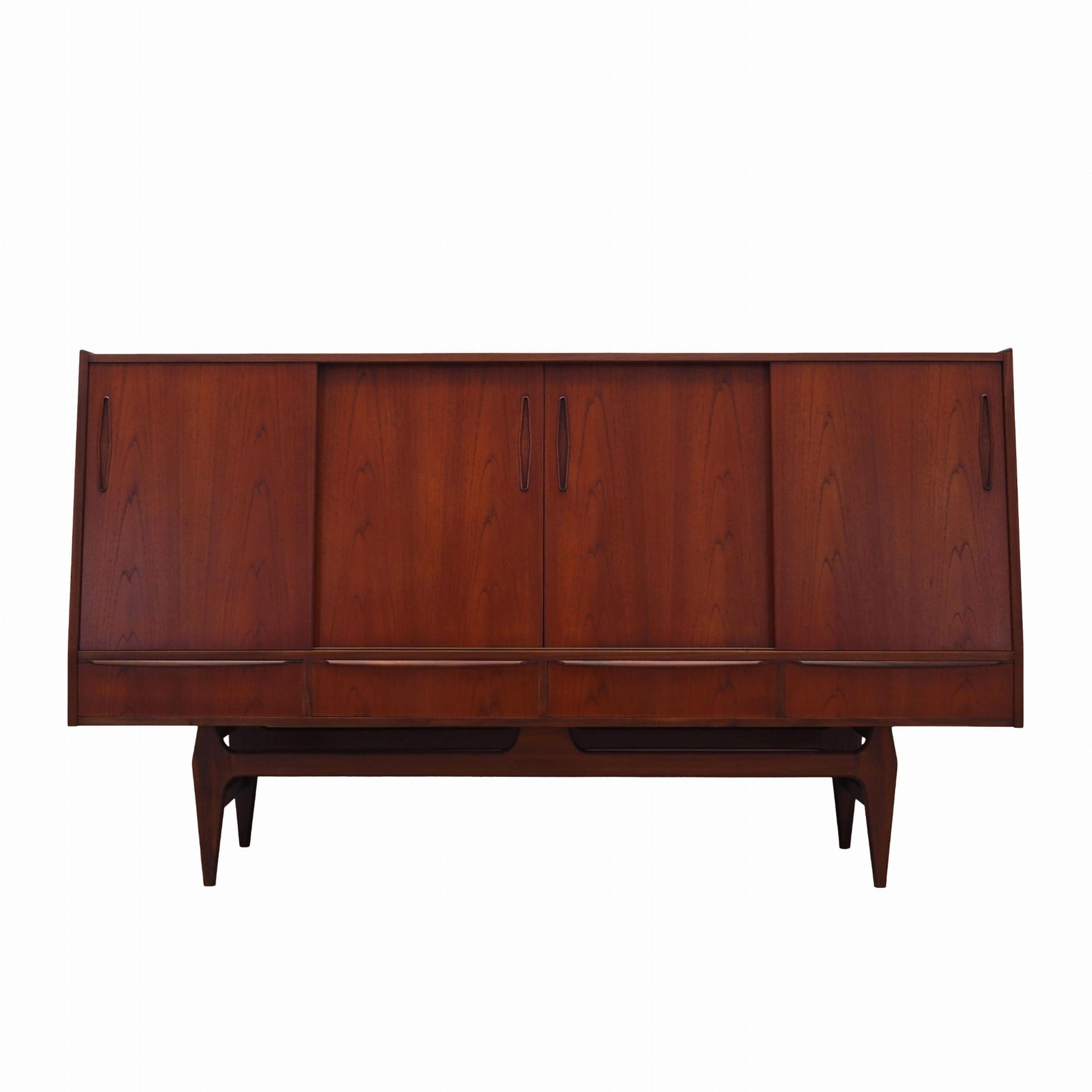 Highboard Teakholz Braun 1960er Jahre