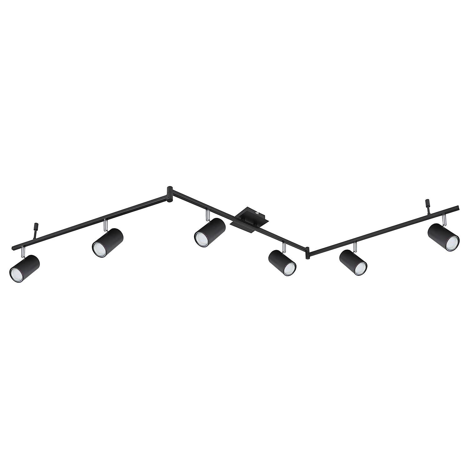 Robby Spotlight Iron Black 6-flame