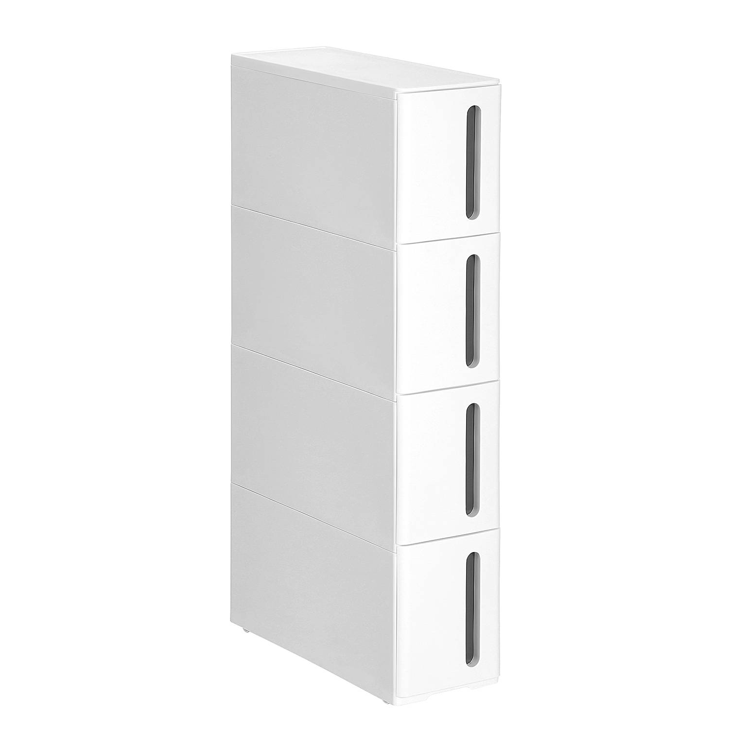 Badregal Mansura mit 4 Schubladen Grau