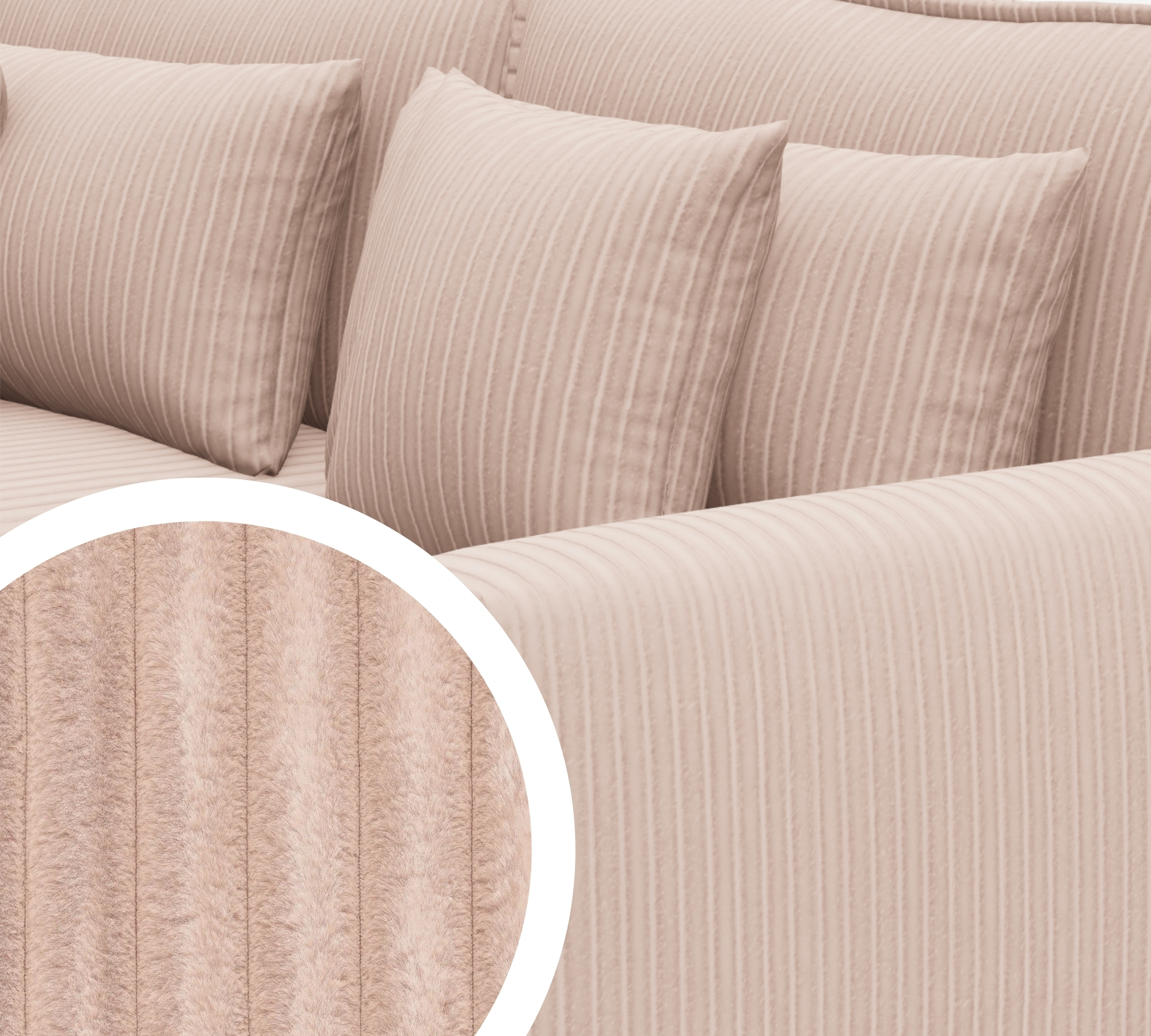 Gorillan Schlafsofa Vito Rosé