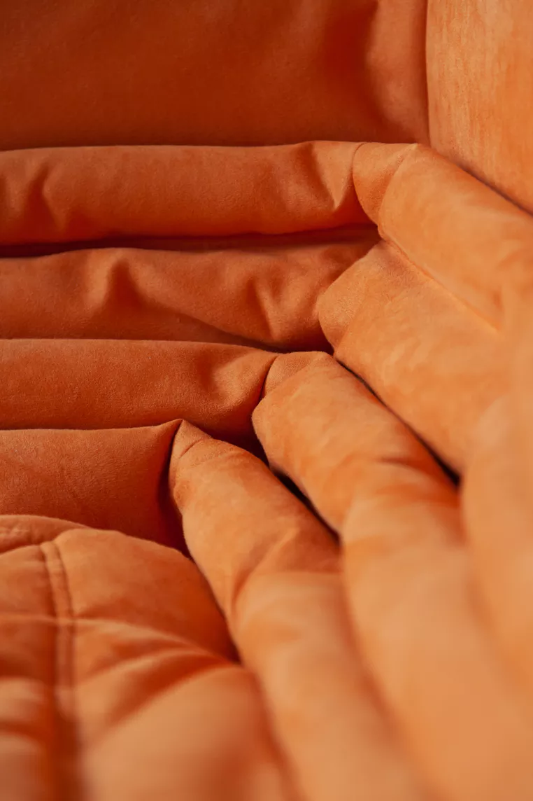 Togo Lounge Set 2-tlg. Textil Orange