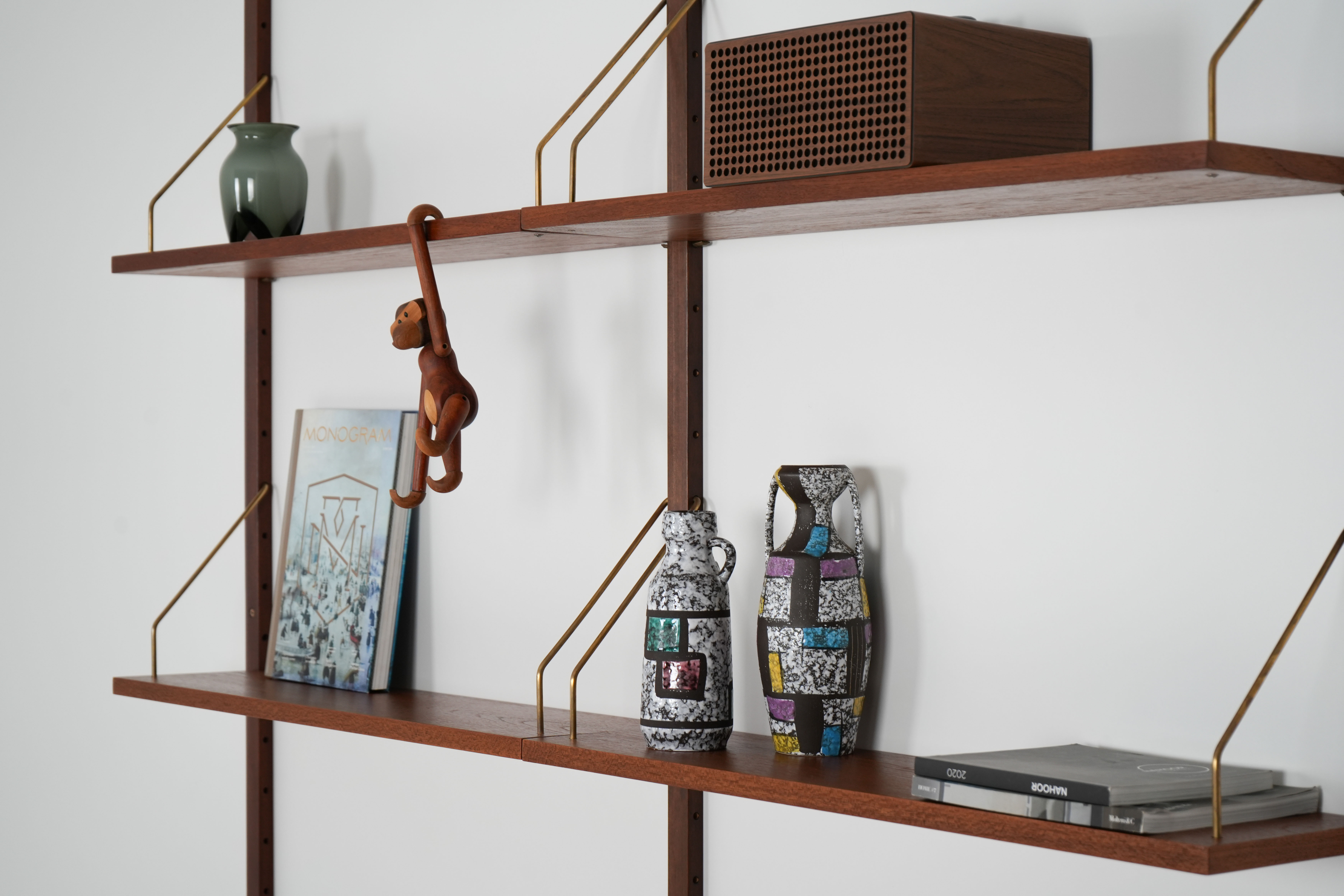 PS System Wall shelf Teak wood
