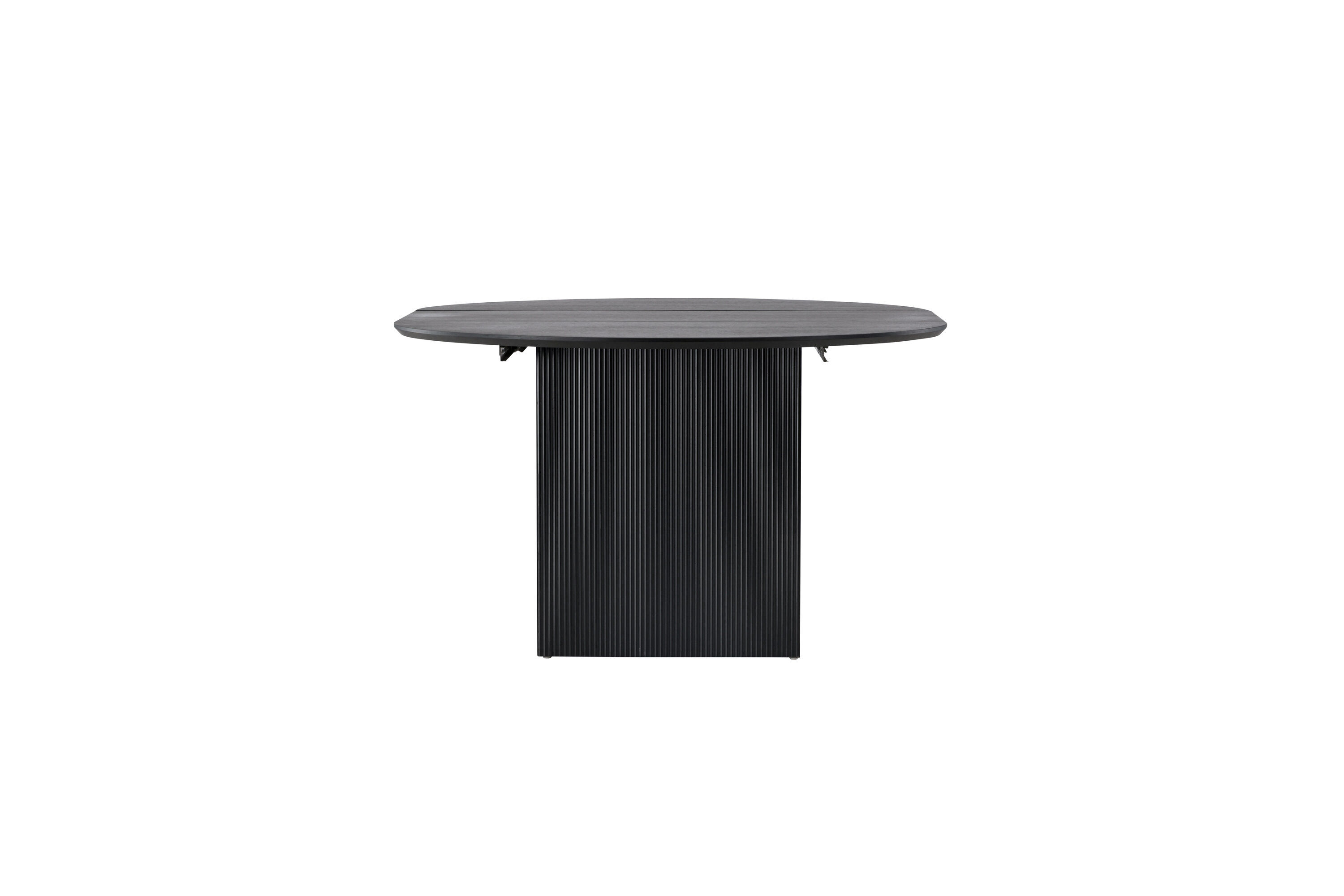 Matilda Dining table extendable MDF Veneer Black ø130/180cm