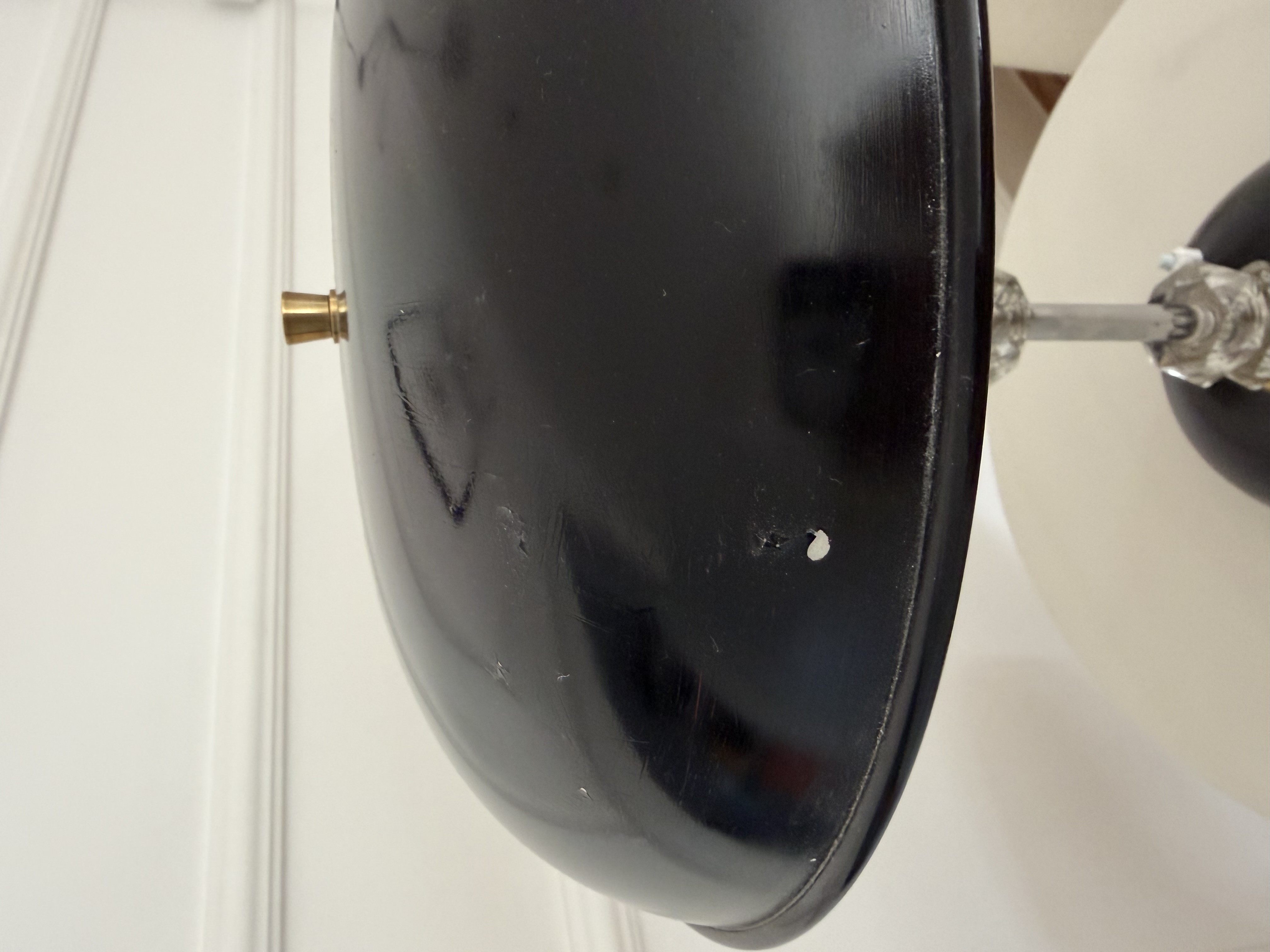 Tischlampe Metall Schwarz 1970er Jahre