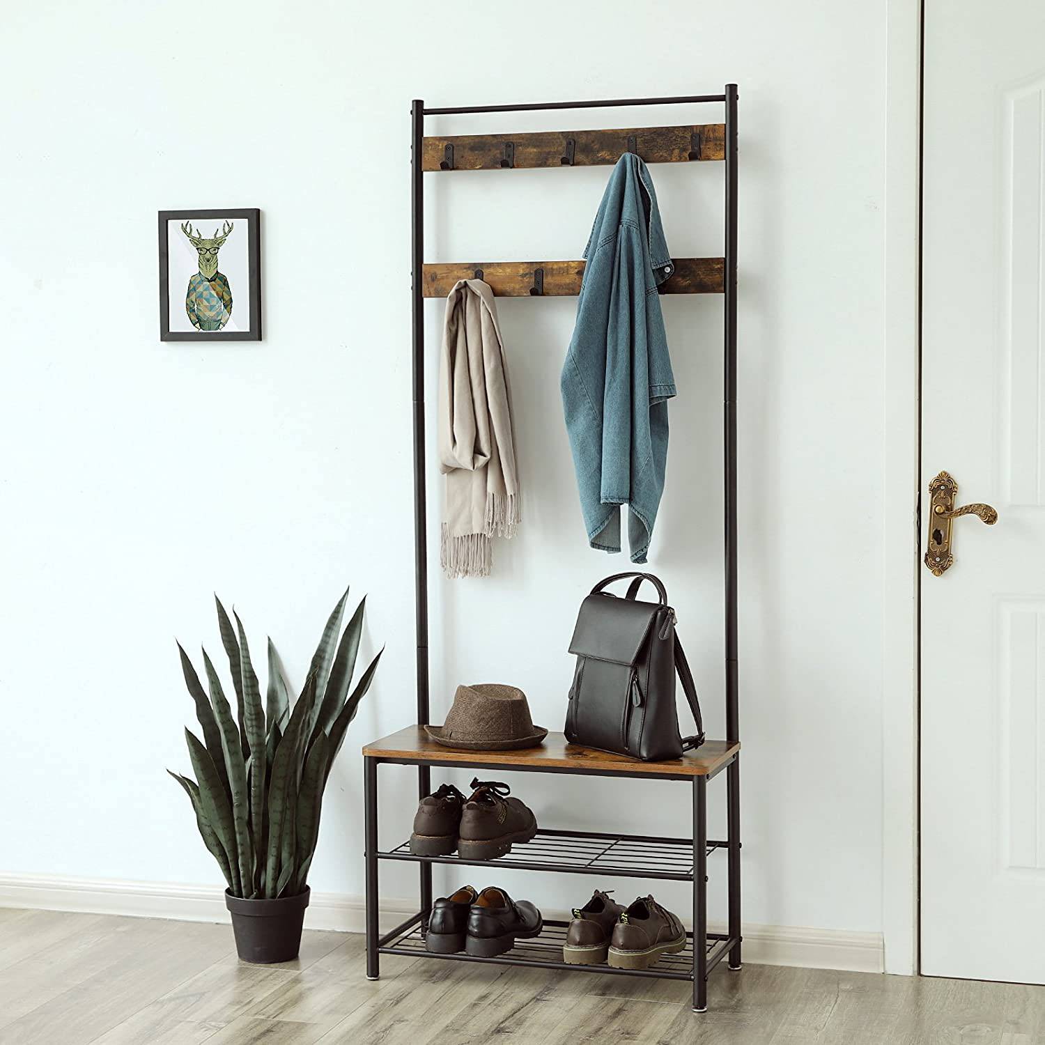 Webberville Compact Wardrobe Brown