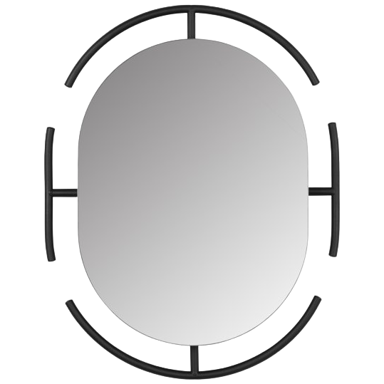 Emma Spiegel Stahl Schwarz