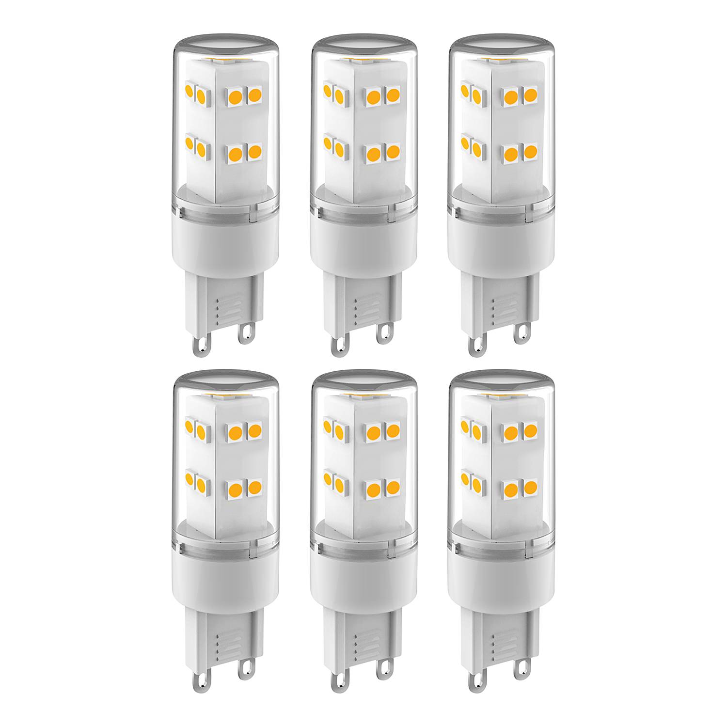 Leuchtmittel G9 I (6er-Set) Kunststoff 6-flammig