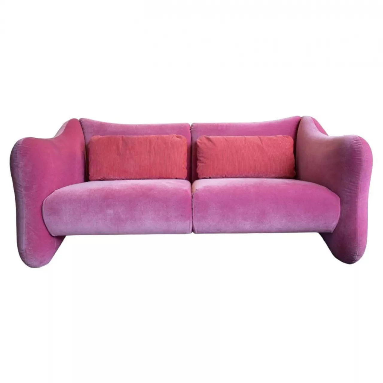 Bongobay 2-Sitzer Sofa Samt Pink
