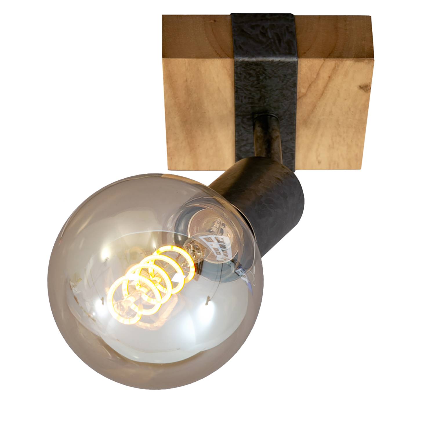 Deckenleuchte Wood Basic Schwarz