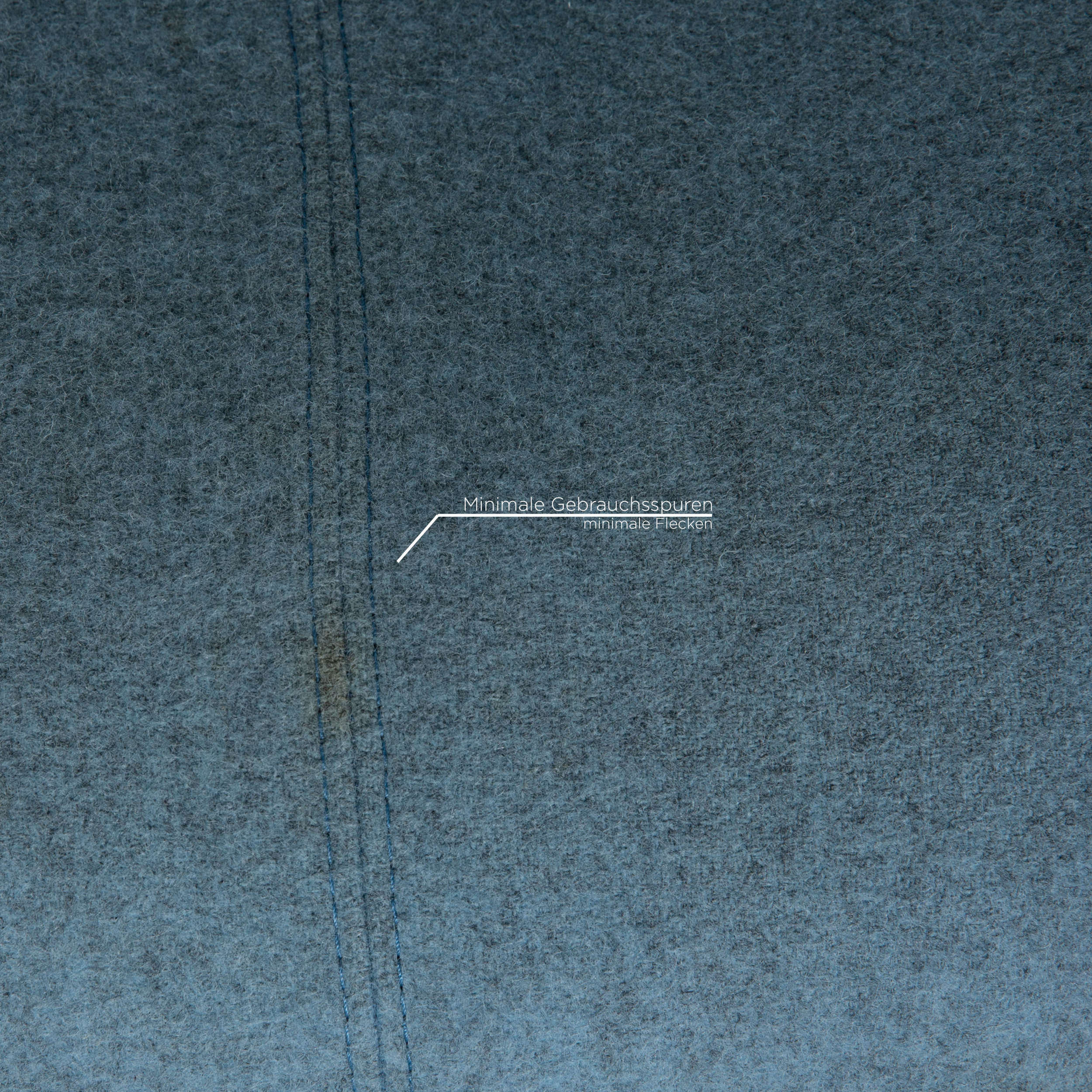 2x Alster Stuhl Stoff Blau