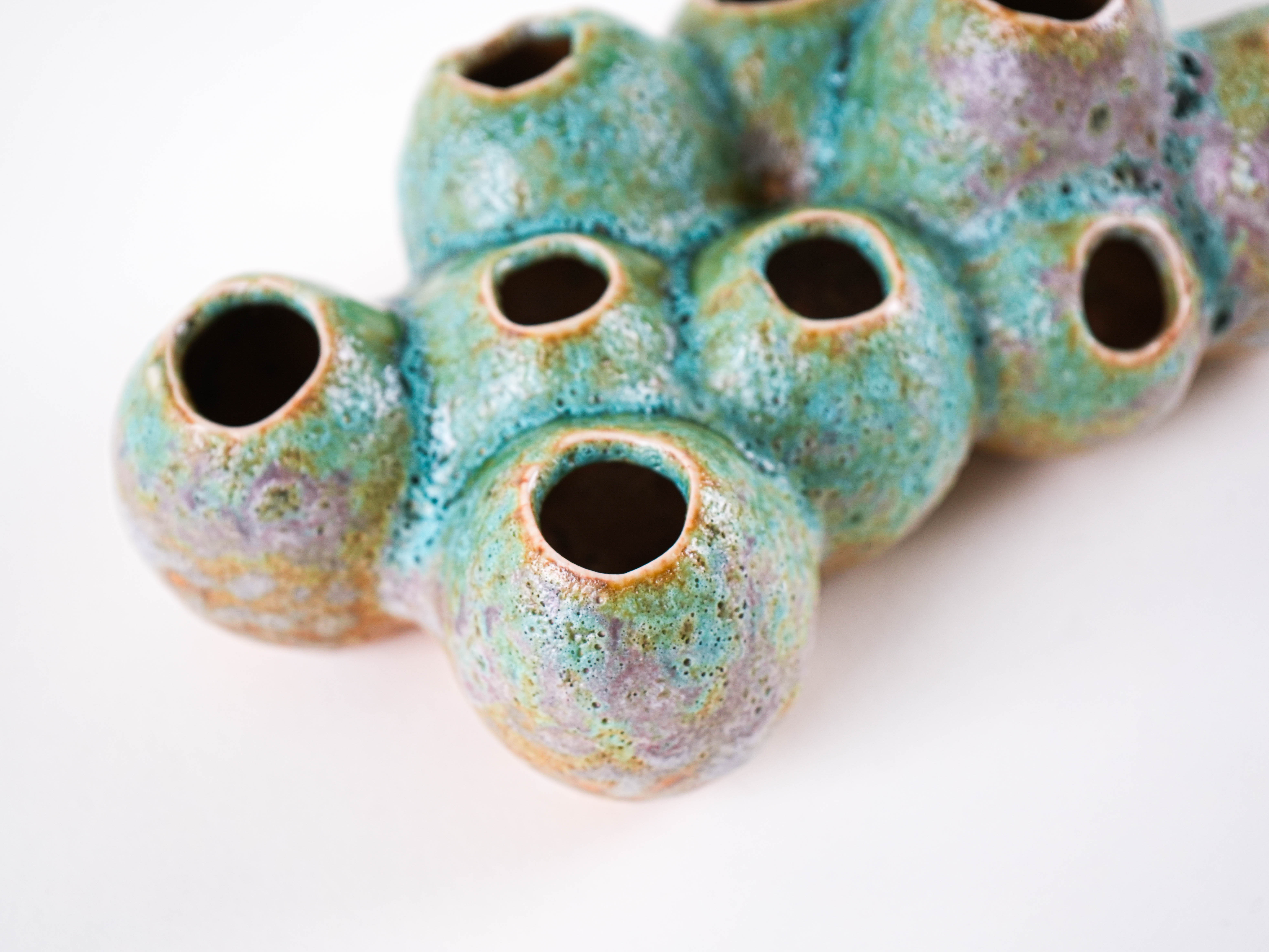 Steckigel Vase Keramik 1960er Jahre