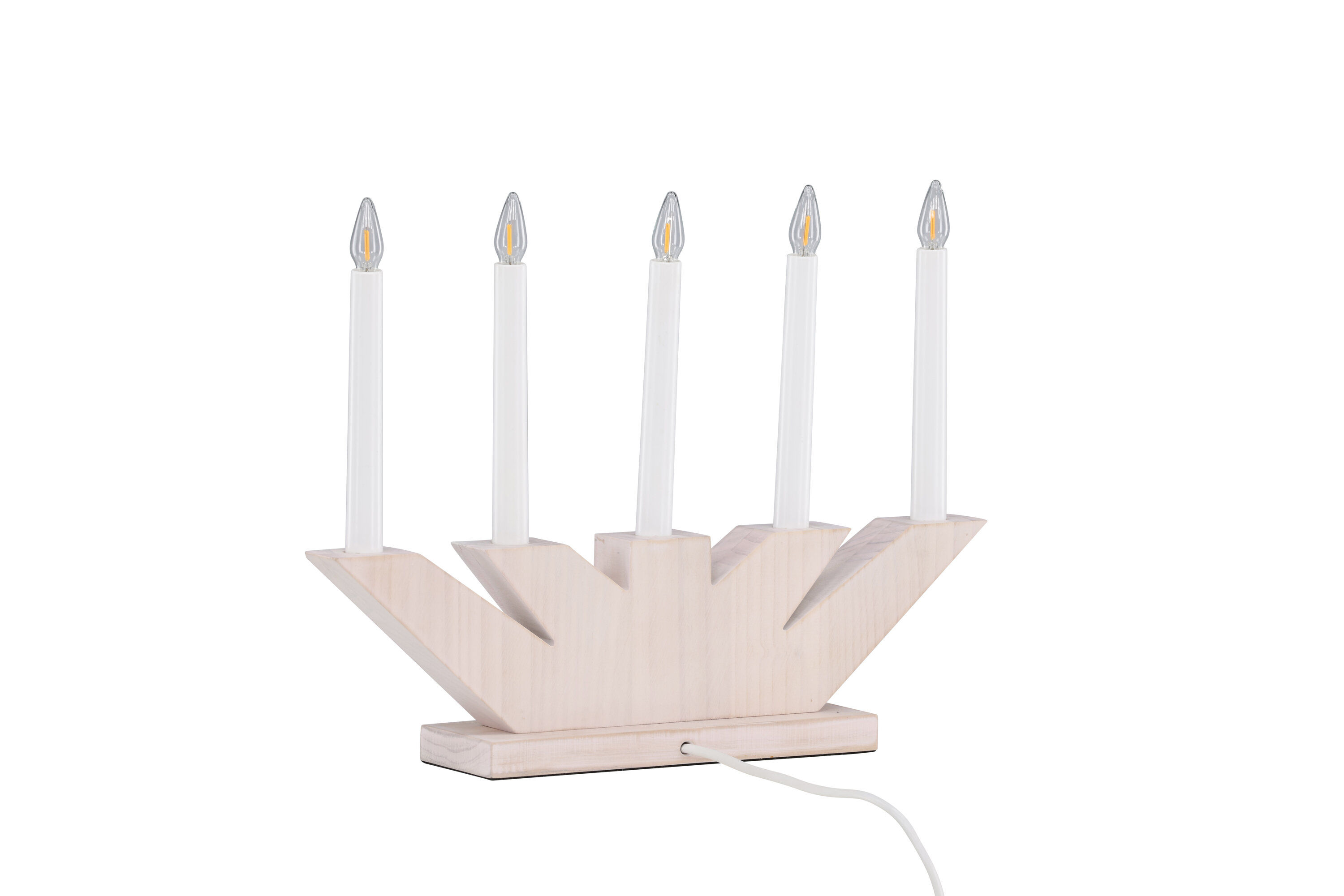 Verbier Table lamp Whitewash Pine