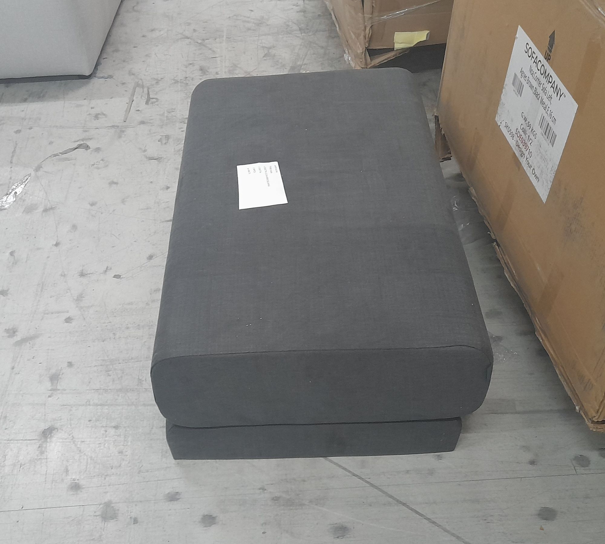 Tyme Ottomane Webstoff Anthrazit