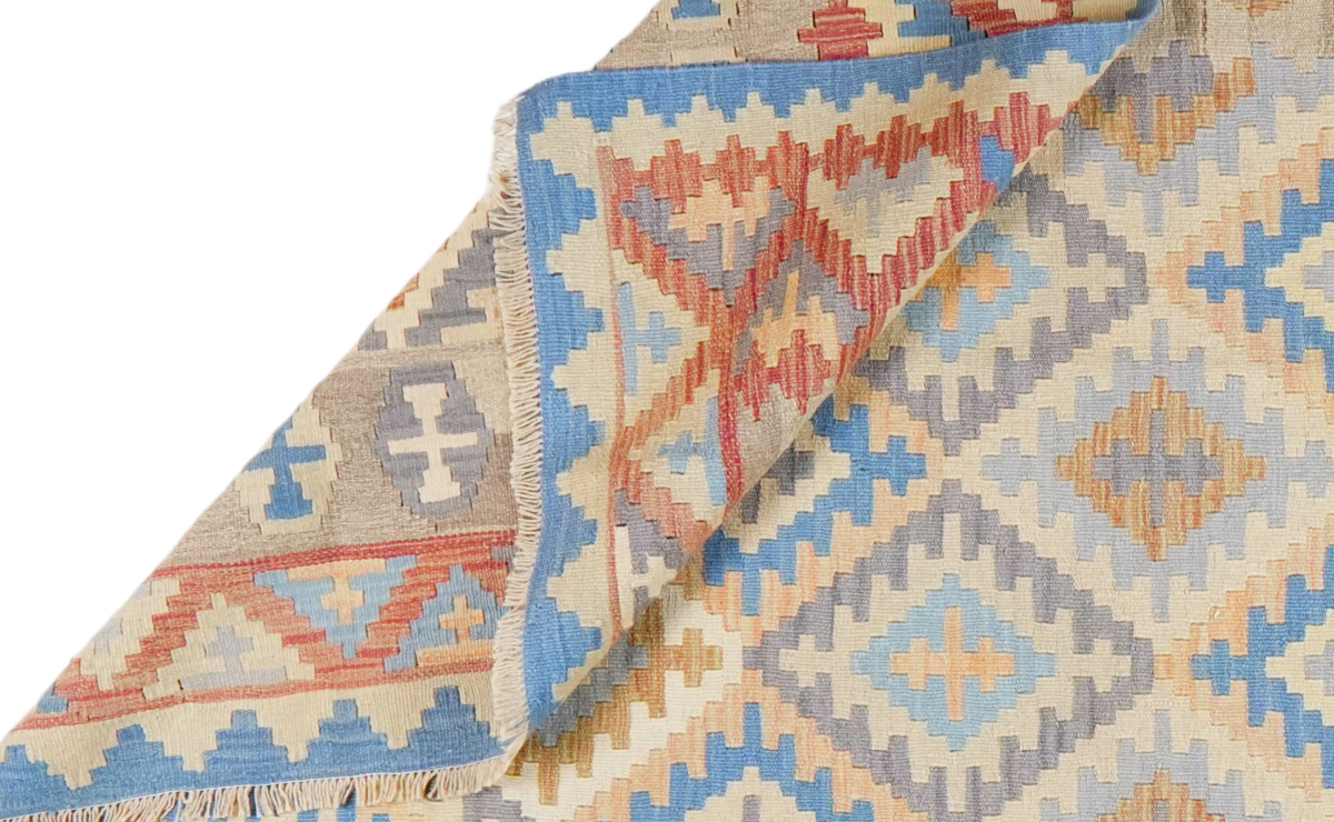 Kilim Gashgai Teppich Wolle Mehrfarbig