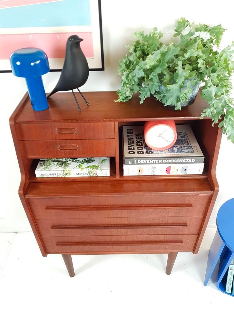 Vintage Sekretär Holz Braun